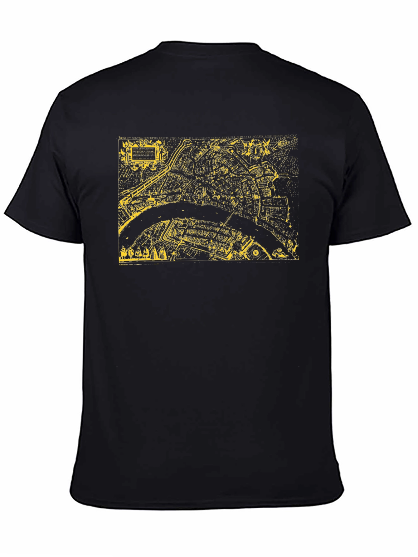 Retro City Map Graphic Tee - Black T-Shirt
