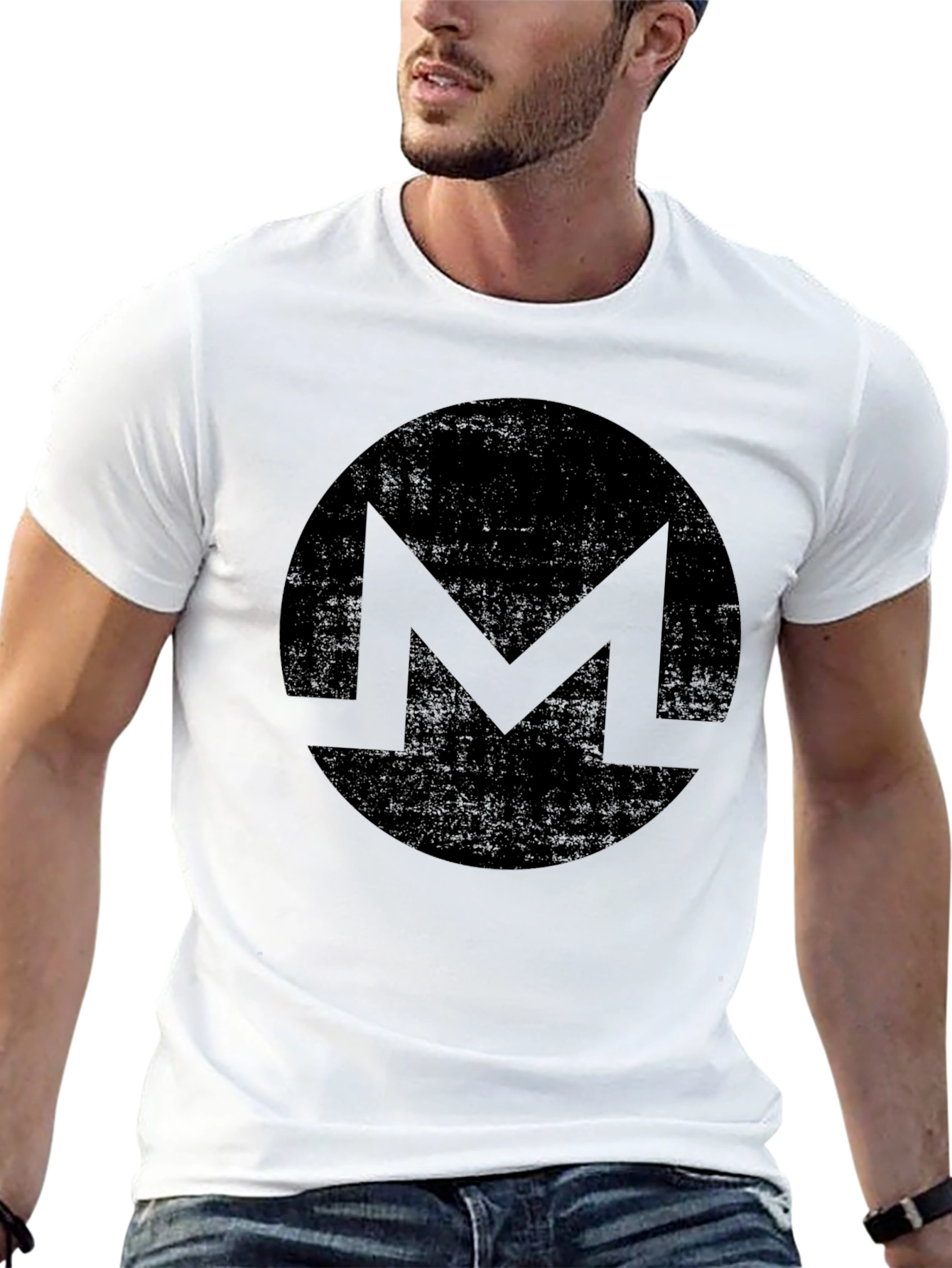 Monero Circle Logo Black T-Shirt