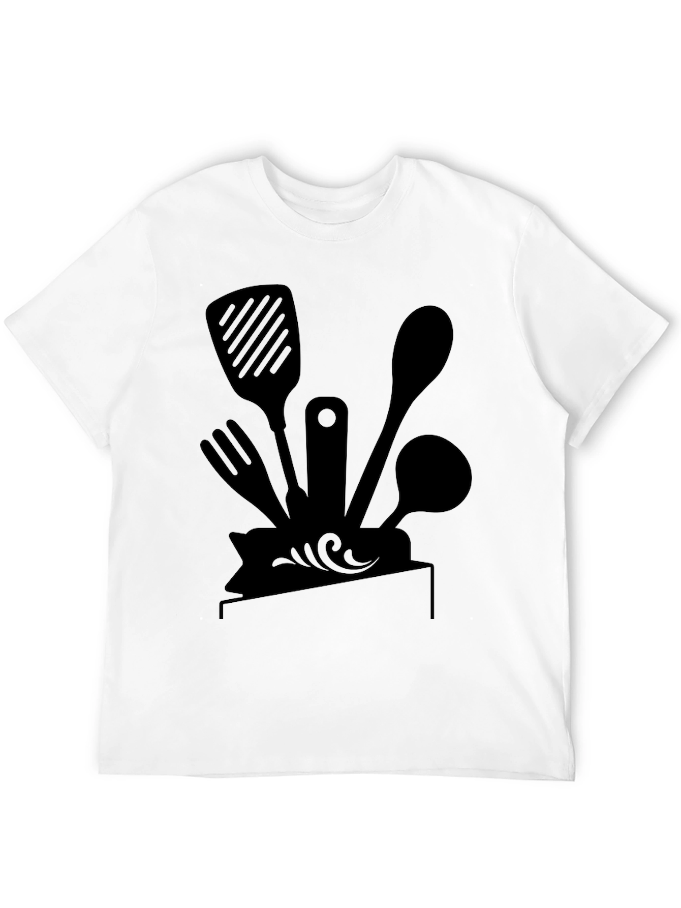Chefs Kitchen Tool Tee - Black Graphic T-Shirt