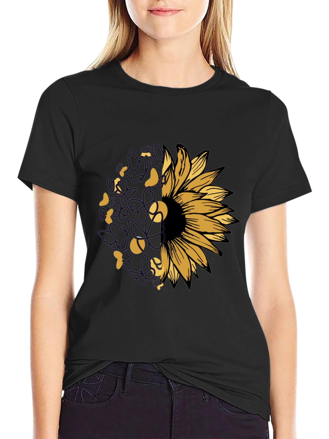 Sunflower Tennis Graphic T-Shirt