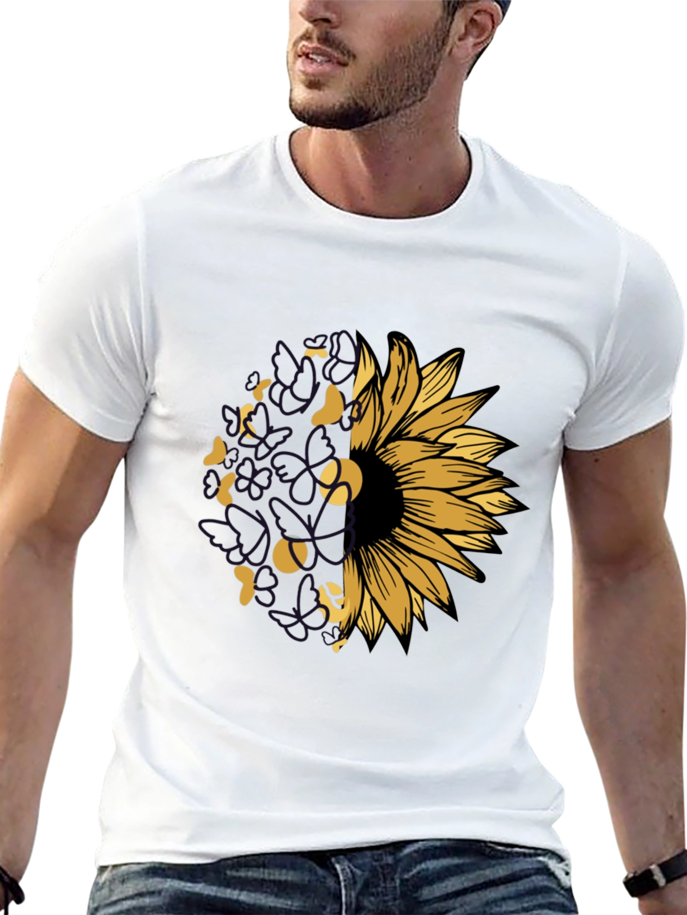 Sunflower Tennis Graphic T-Shirt