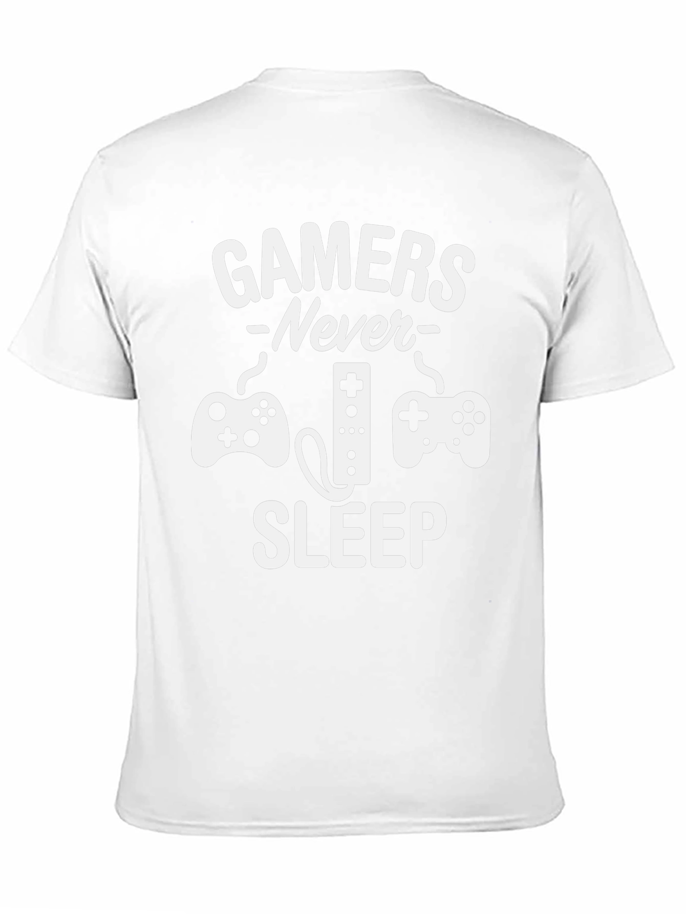 Gamers Never Sleep Graphic Tee - Black