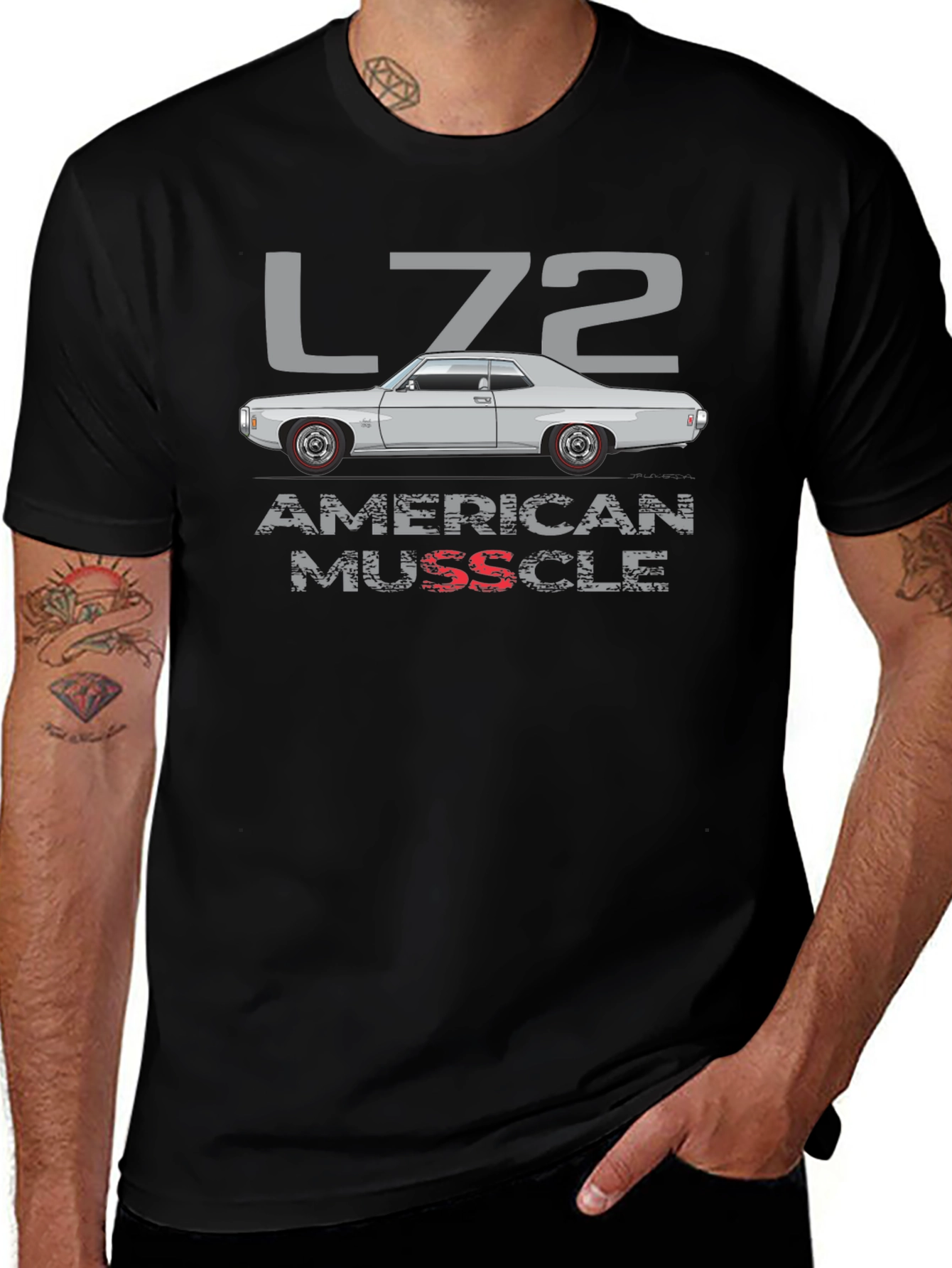 American Muscle L72 Car Graphic T-Shirt