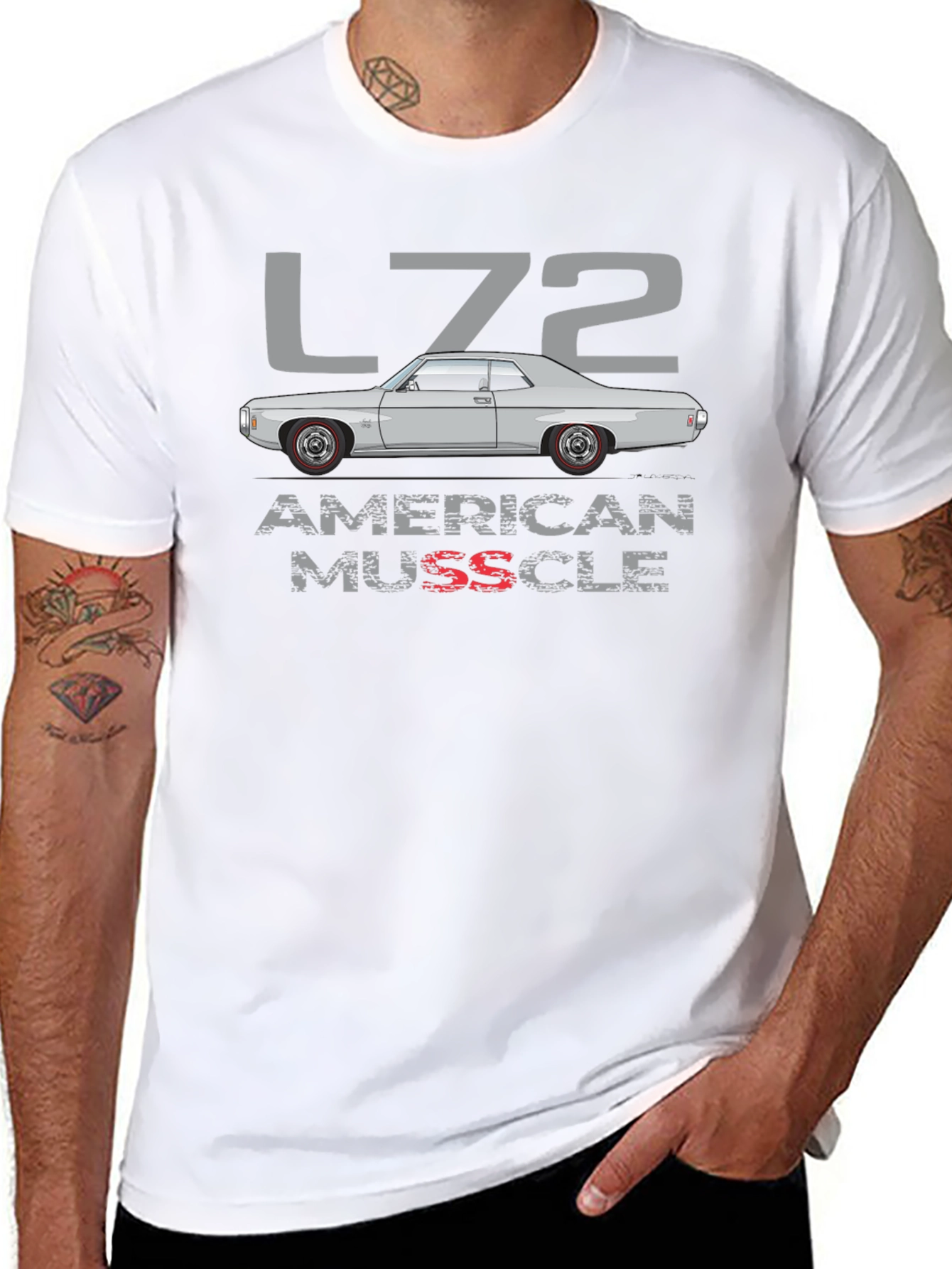 American Muscle L72 Car Graphic T-Shirt