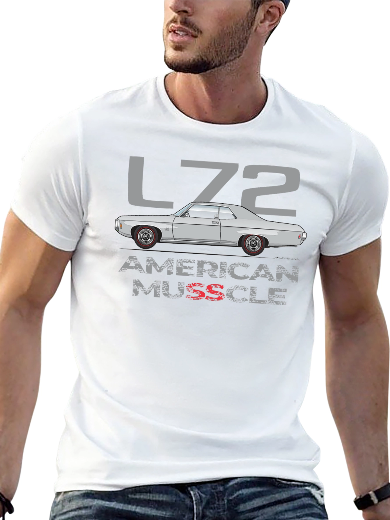 American Muscle L72 Car Graphic T-Shirt