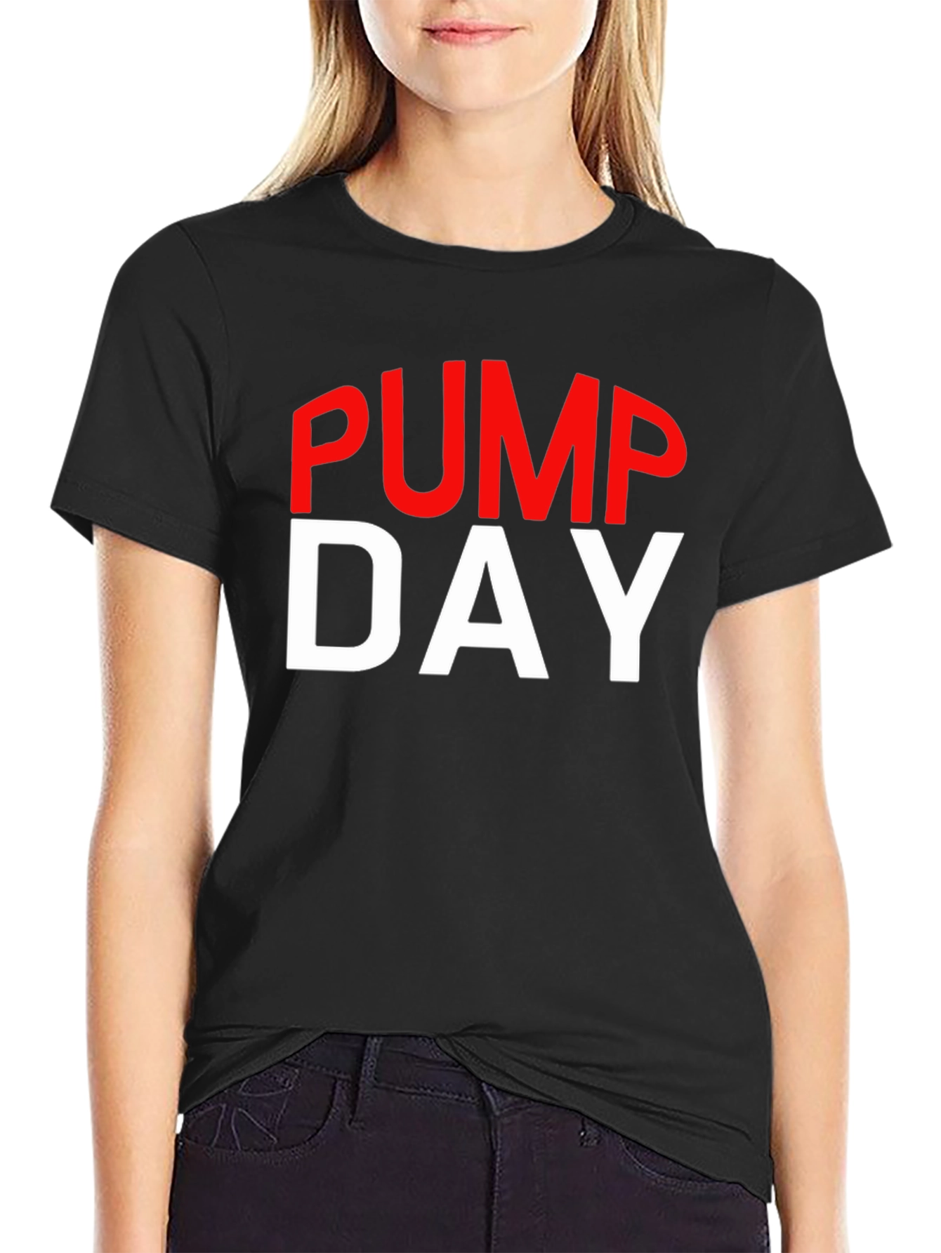 Pump Day Gym Workout T-Shirt - Black