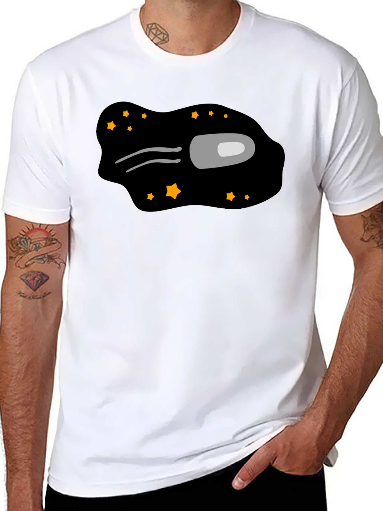 Among Us Crewmate T-Shirt - Black
