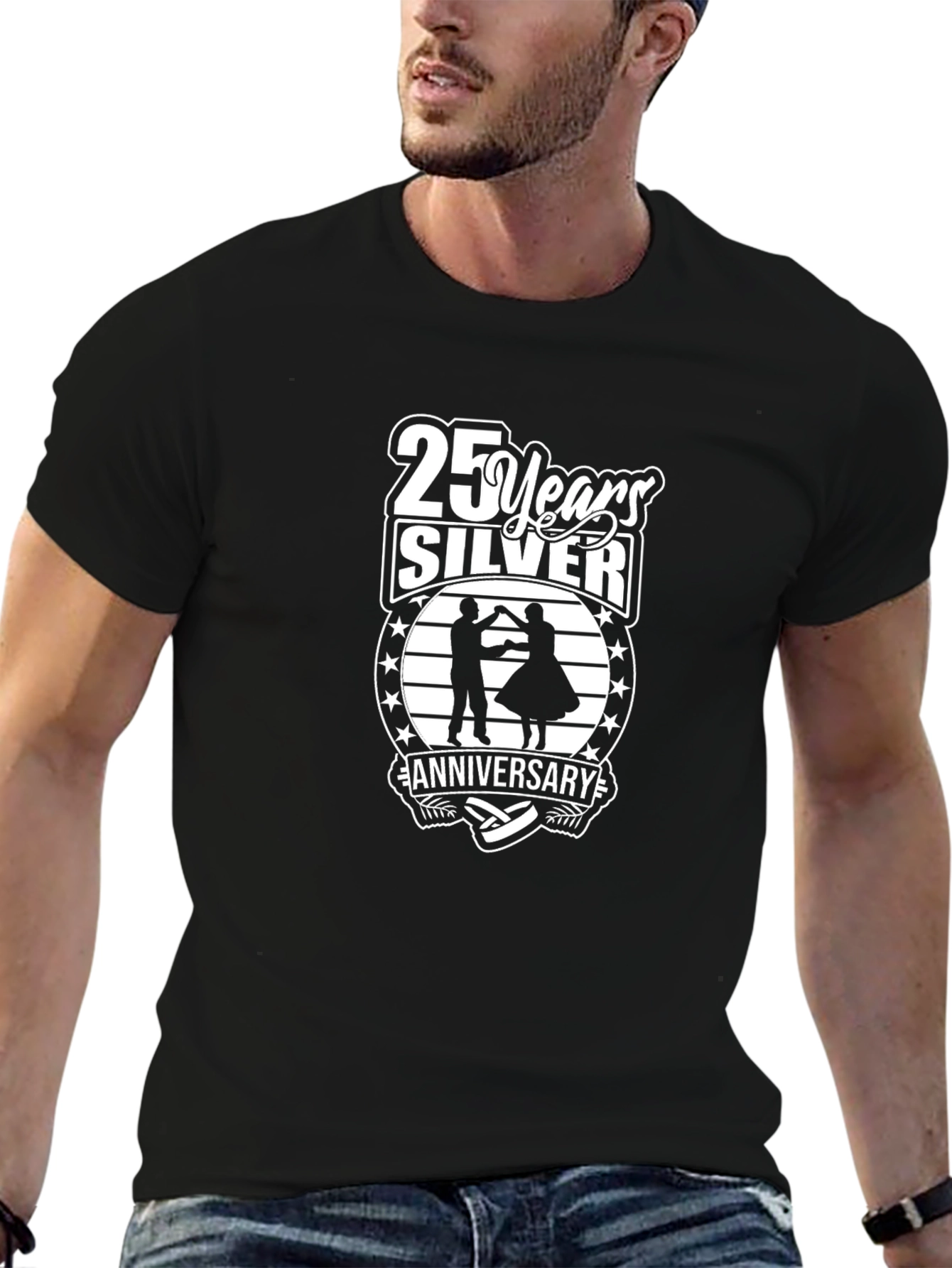 25th Anniversary T-Shirt - Silver Celebration