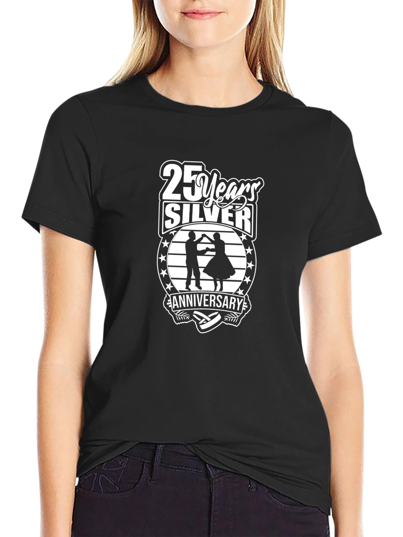 25th Anniversary T-Shirt - Silver Celebration