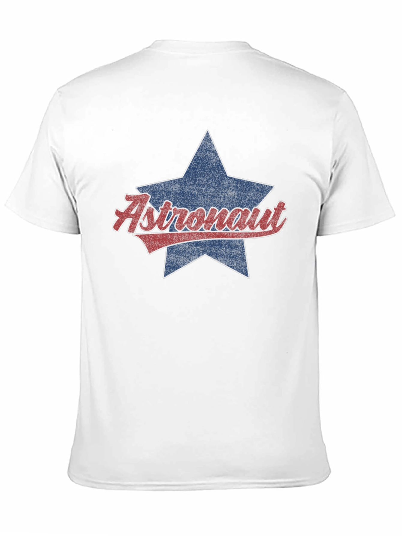 Astronaut Star Graphic Tee - Retro Style Black T-Shirt