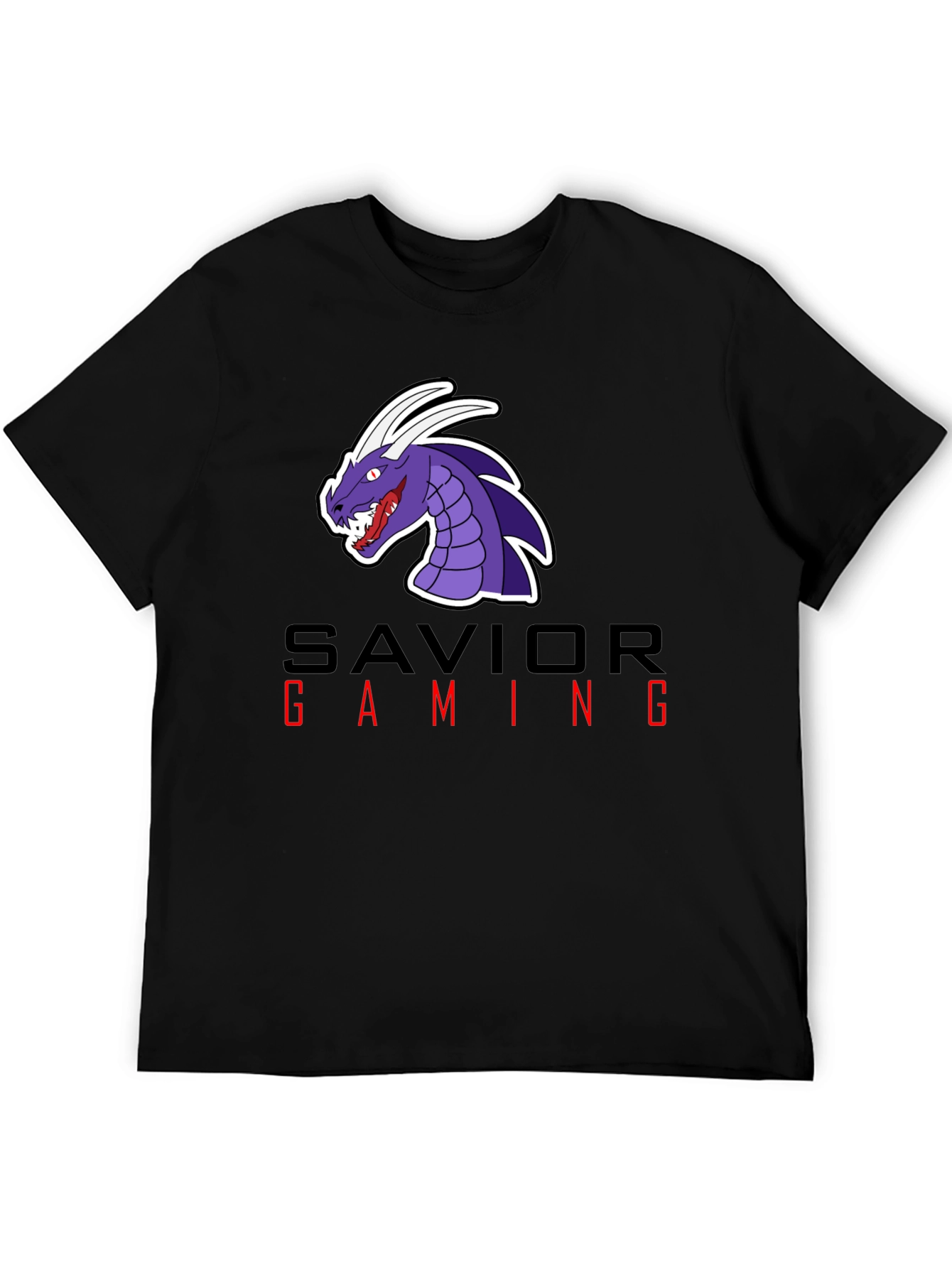 Savior Gaming Graphic Tee - Black Cotton Blend