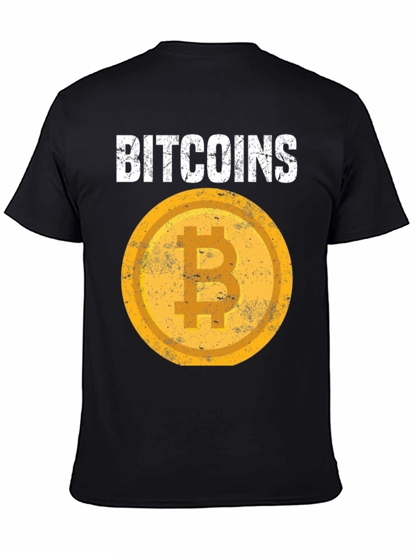 Bitcoin Crypto Tee - Distressed Coin Design