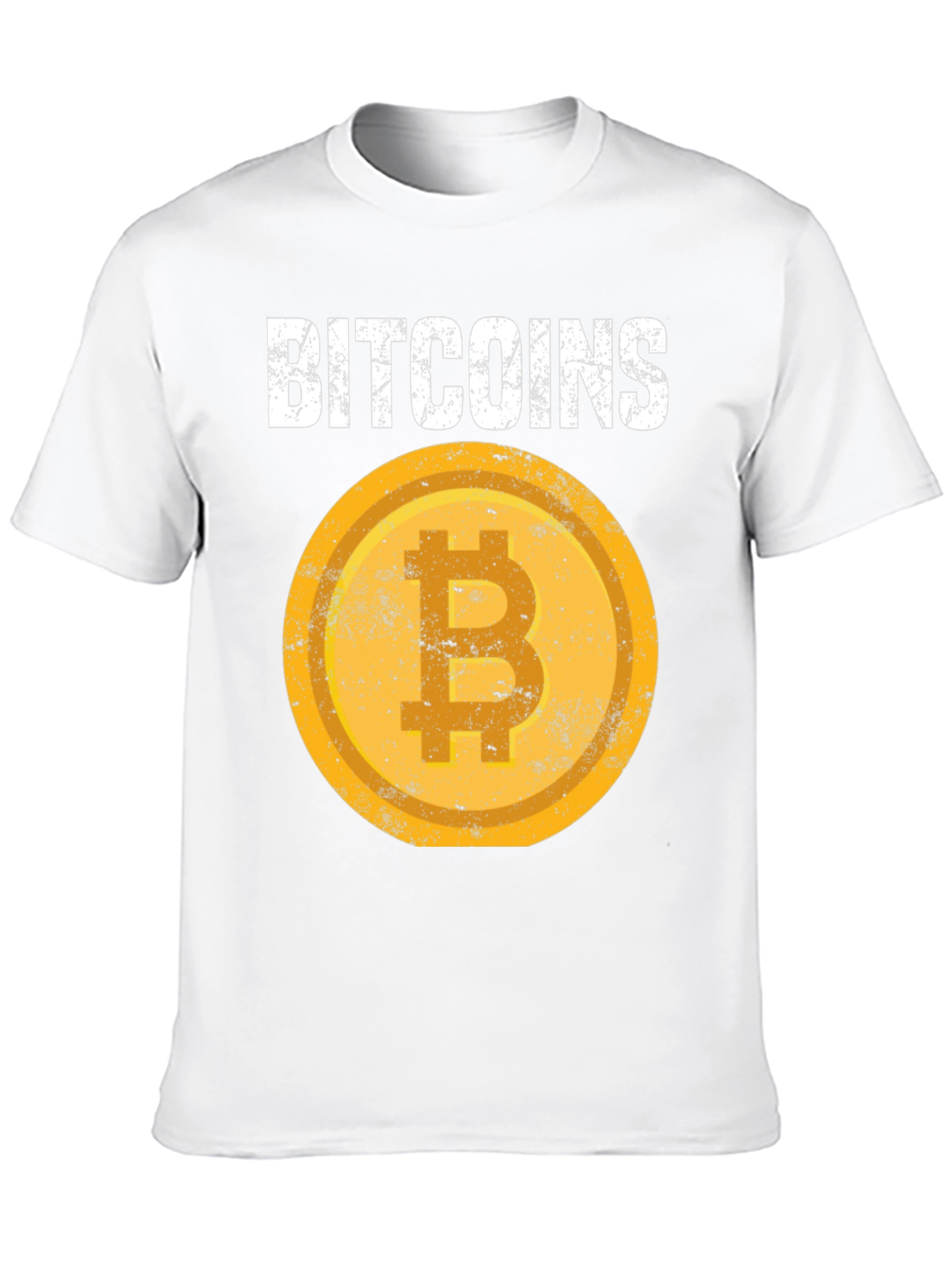 Bitcoin Crypto Tee - Distressed Coin Design