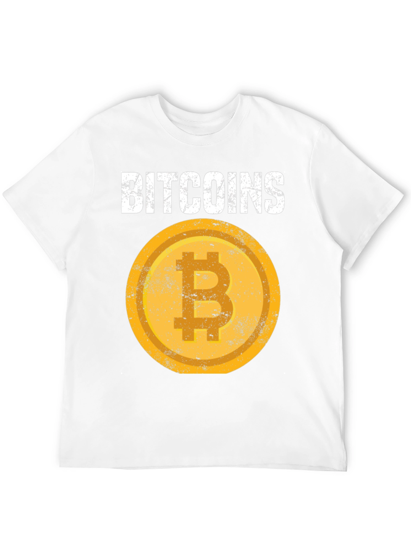 Bitcoin Crypto Tee - Distressed Coin Design