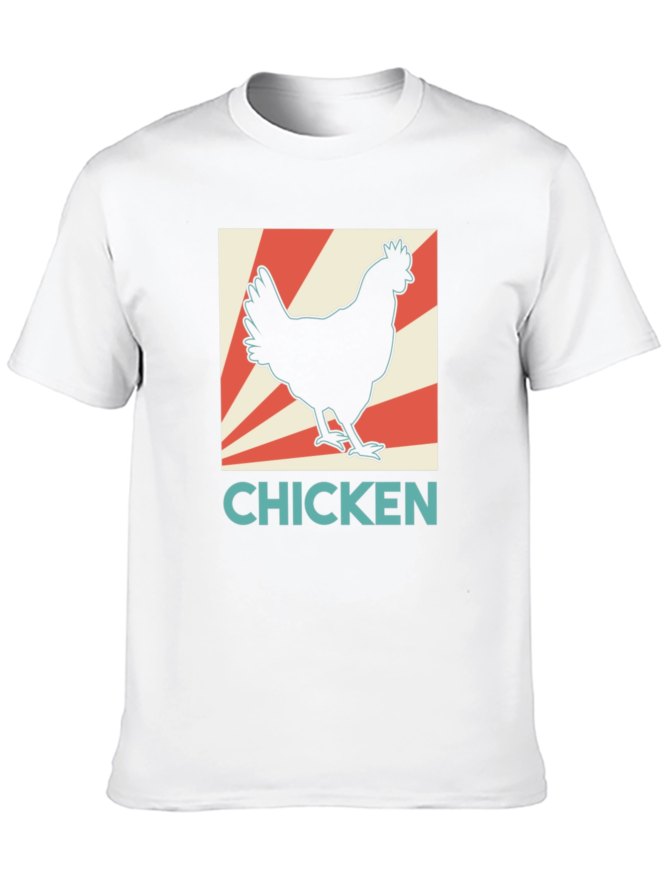 Chicken Graphic Tee - Retro Style Black T-Shirt