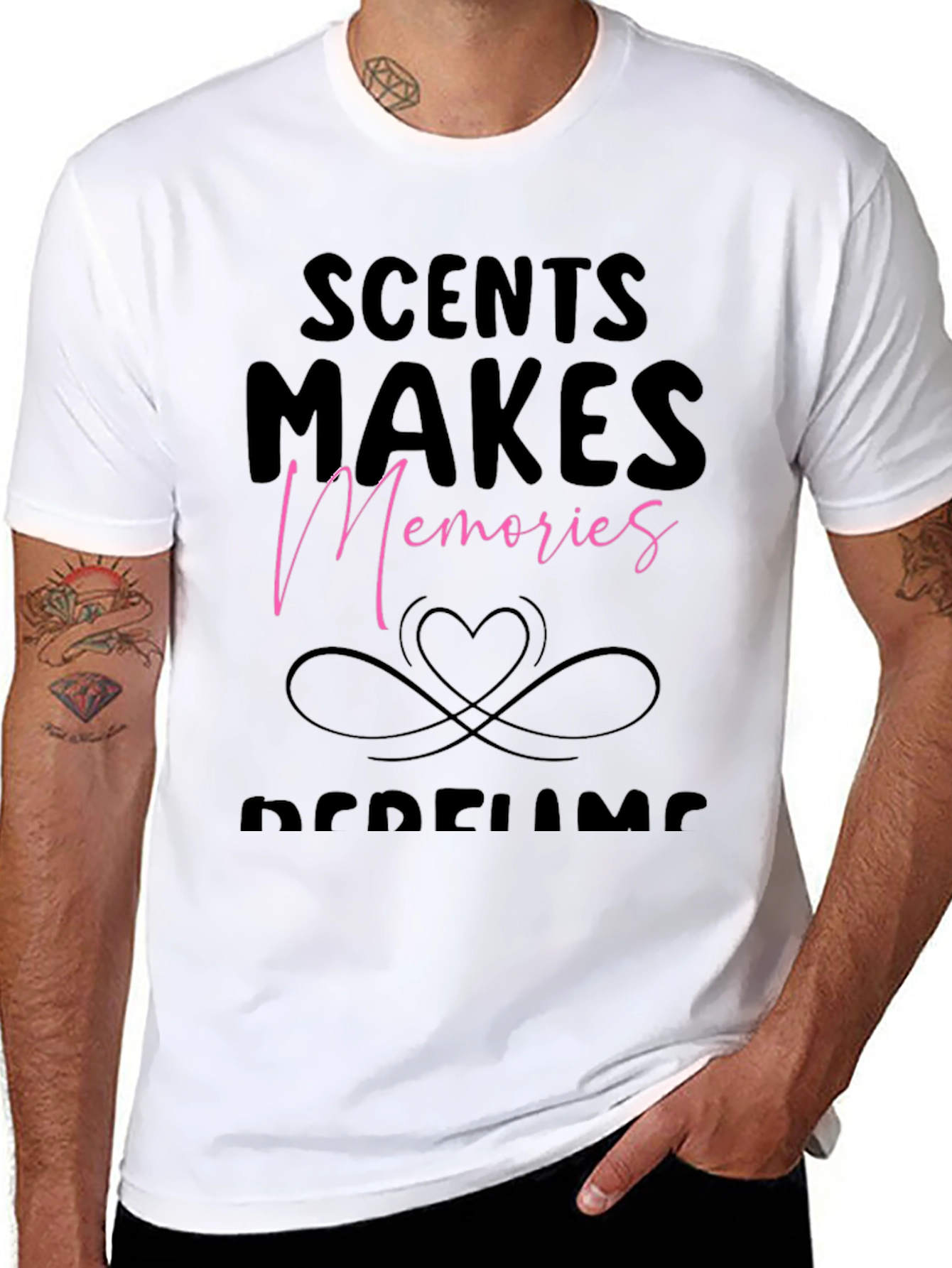 Scents Make Memories Black Graphic T-Shirt