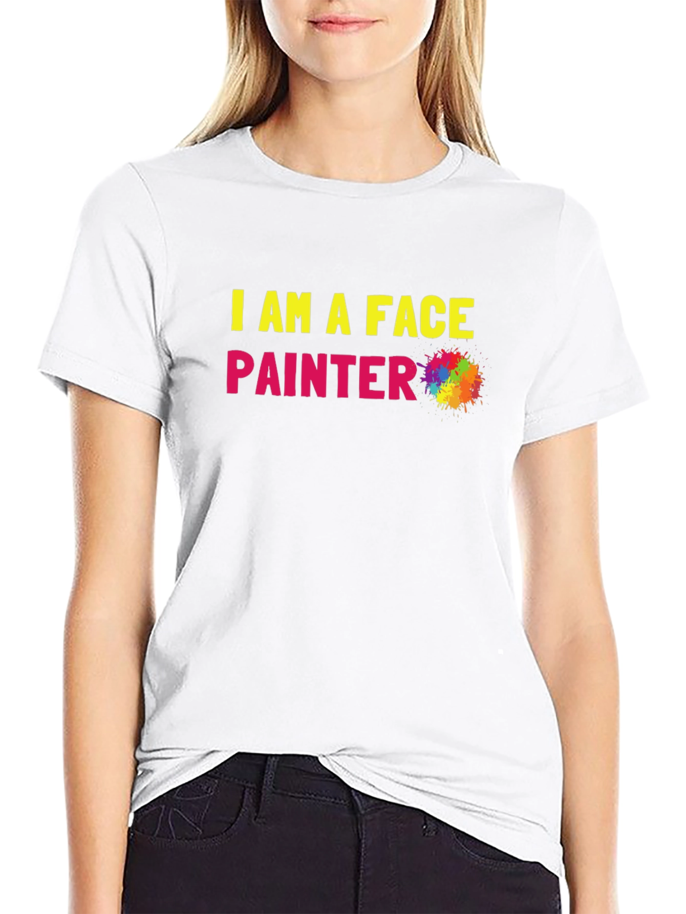 I Am A Face Painter Black T-Shirt