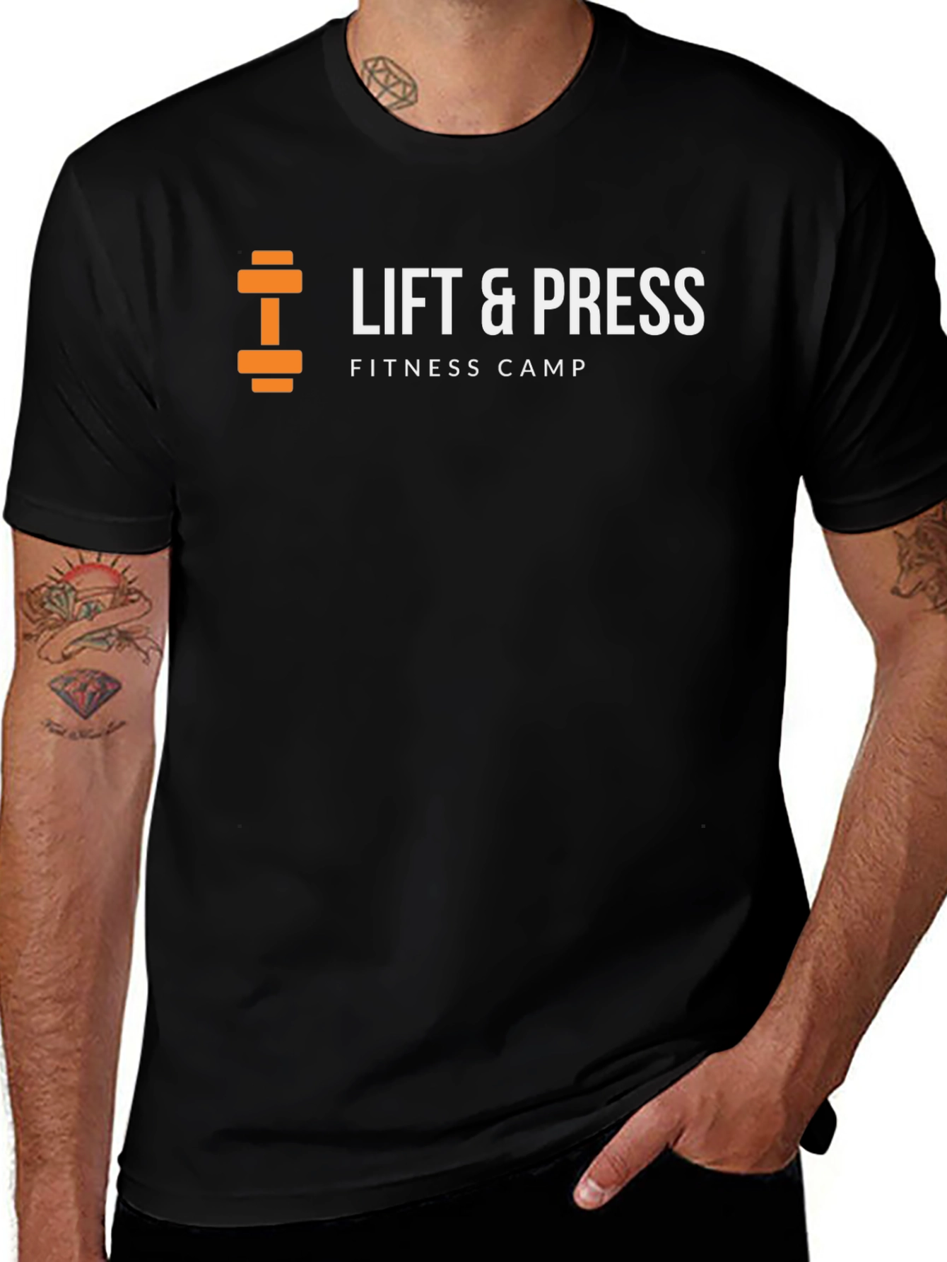 Lift & Press Fitness Camp Black T-Shirt