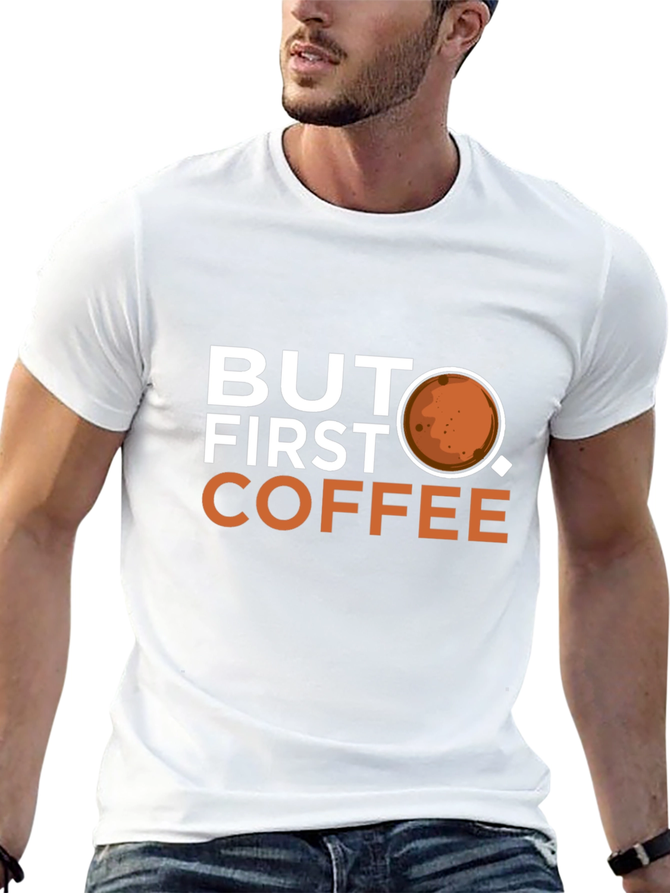 But First Coffee Graphic T-Shirt - Casual Wear