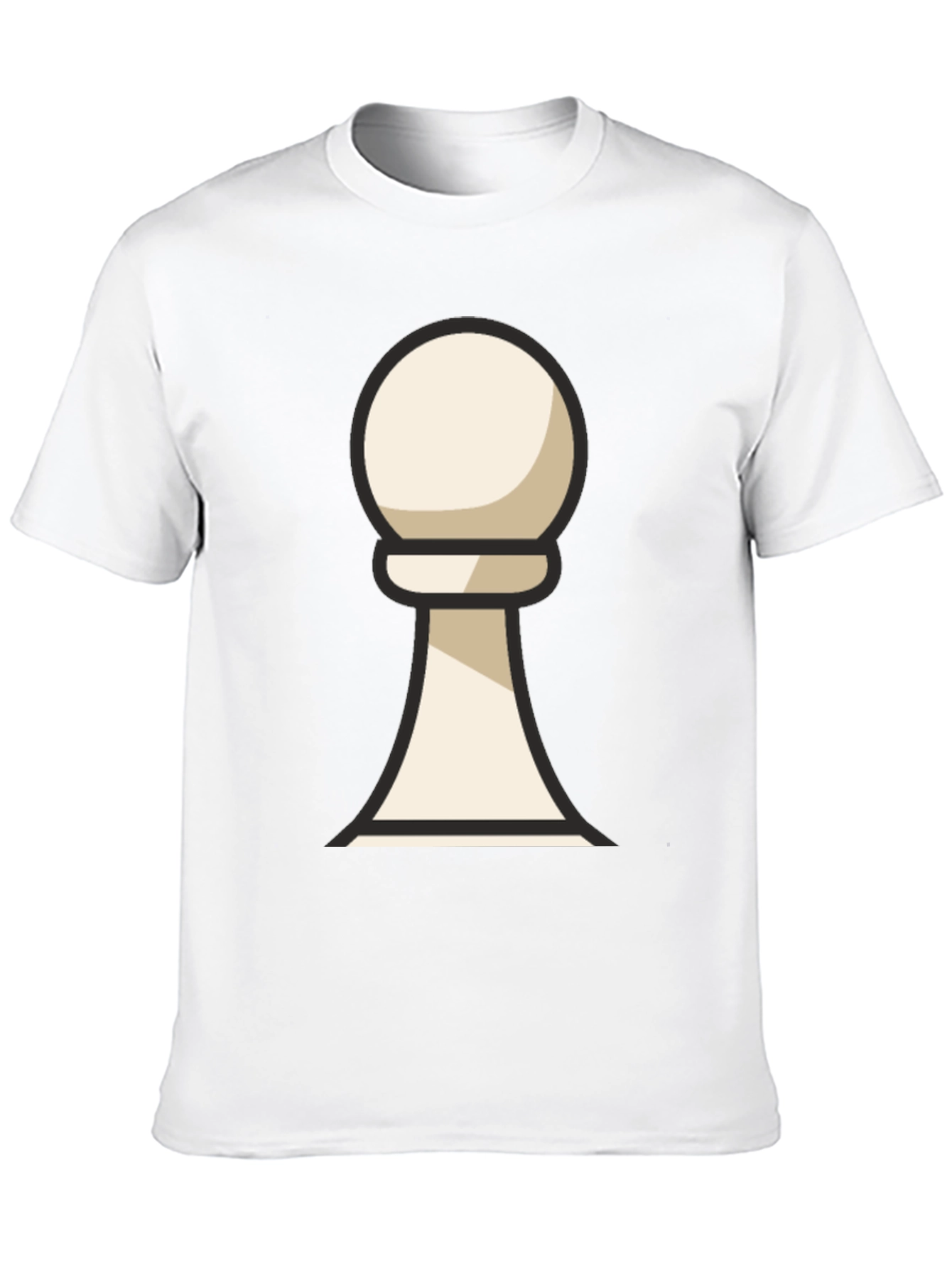 Chess Pawn Graphic T-Shirt - Casual Wear