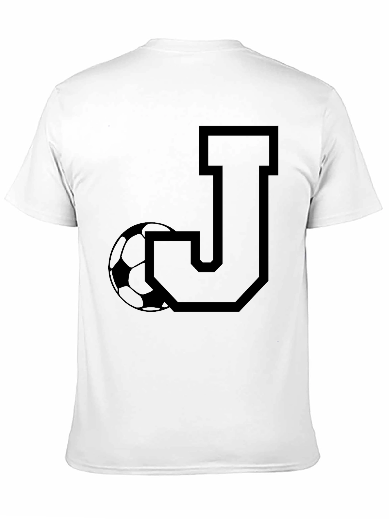 Initial J Soccer T-Shirt - Black