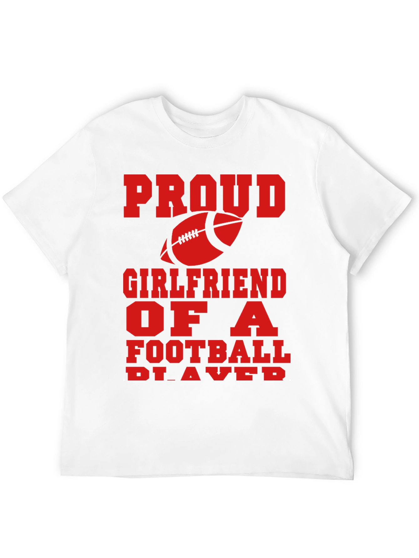 Proud Football Girlfriend Graphic Tee