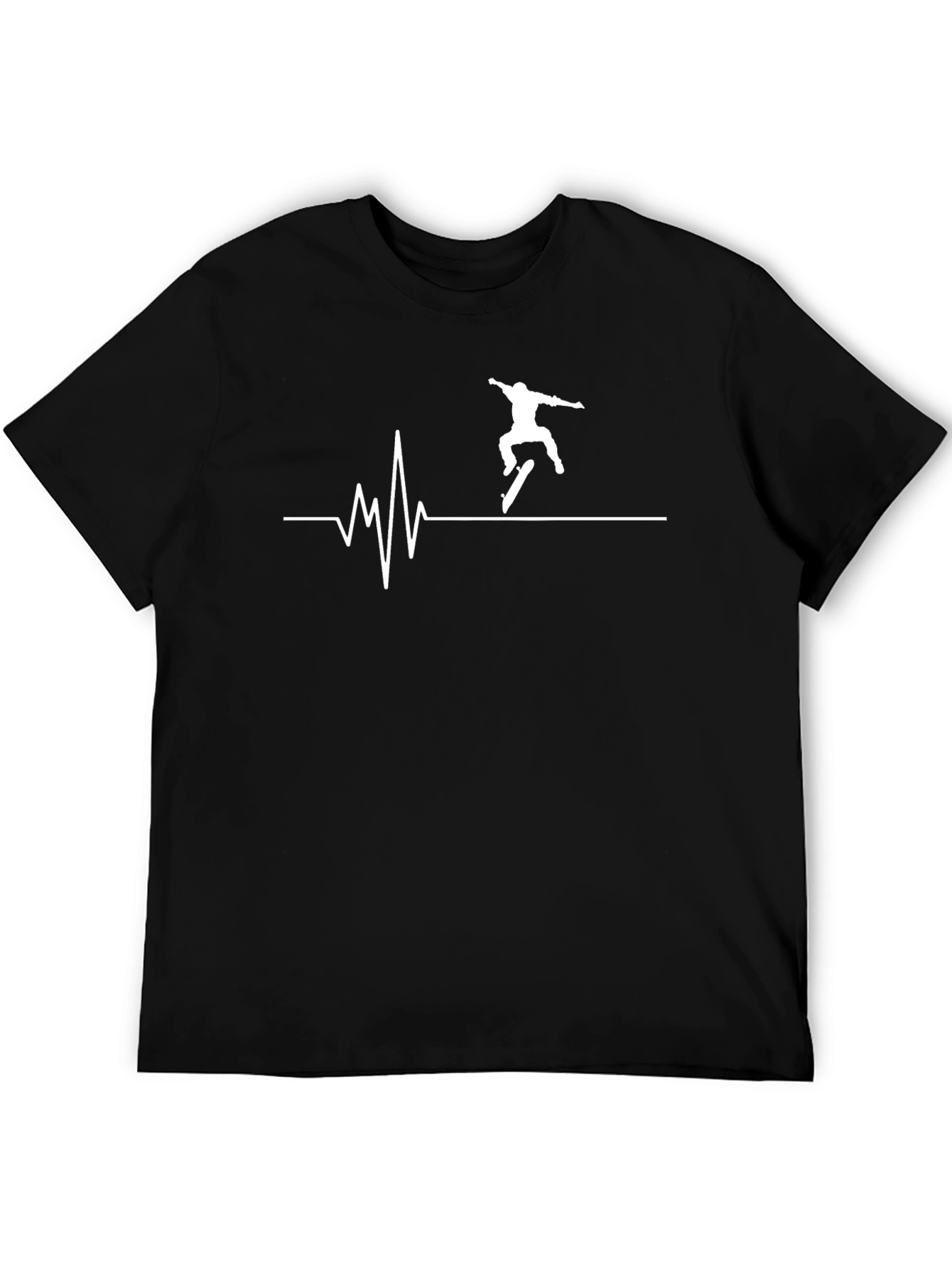 Skateboarding Heartbeat Tee - Extreme Sports T-Shirt