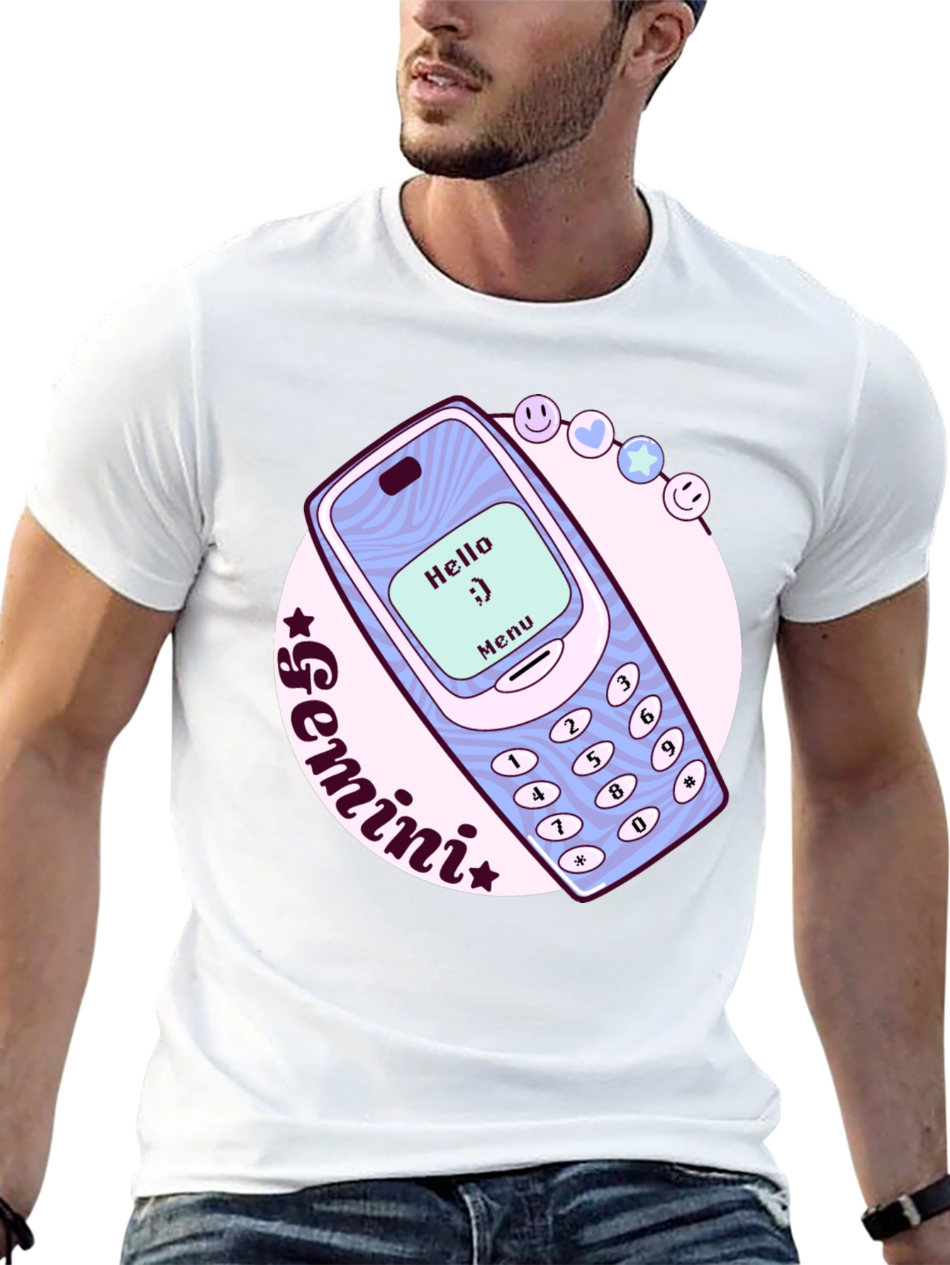 Gemini Zodiac Nokia Cell Phone T-Shirt
