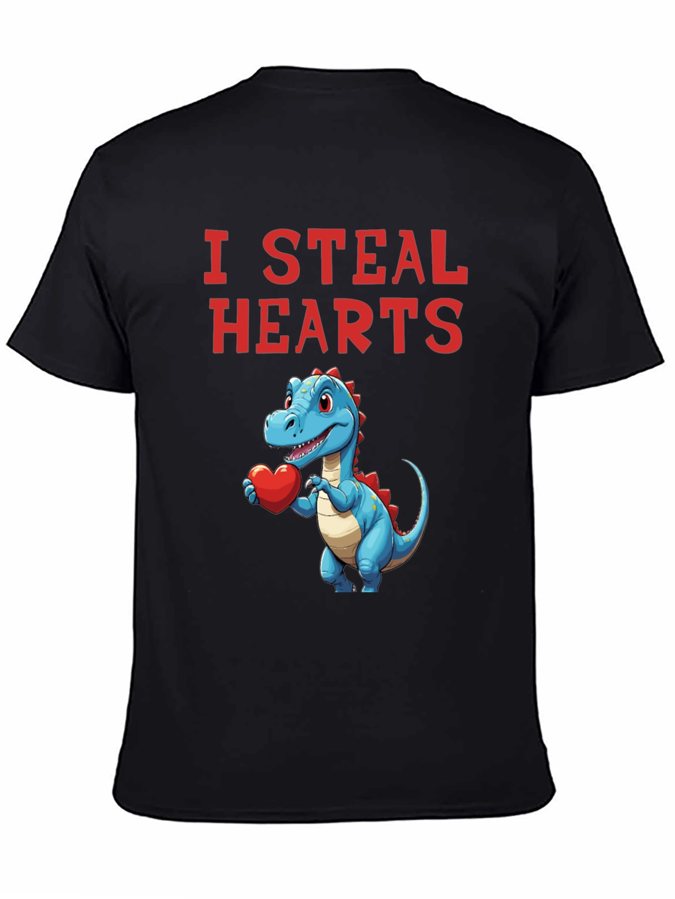 I Steal Hearts Dinosaur Valentines Day T-Shirt