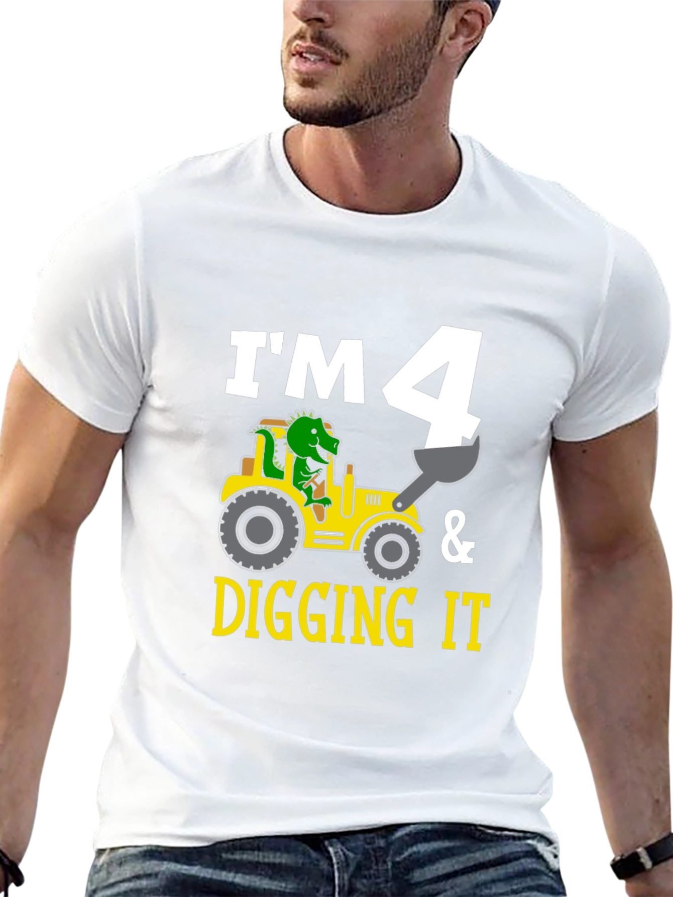 Im 4 & Digging It Toddler Birthday Shirt