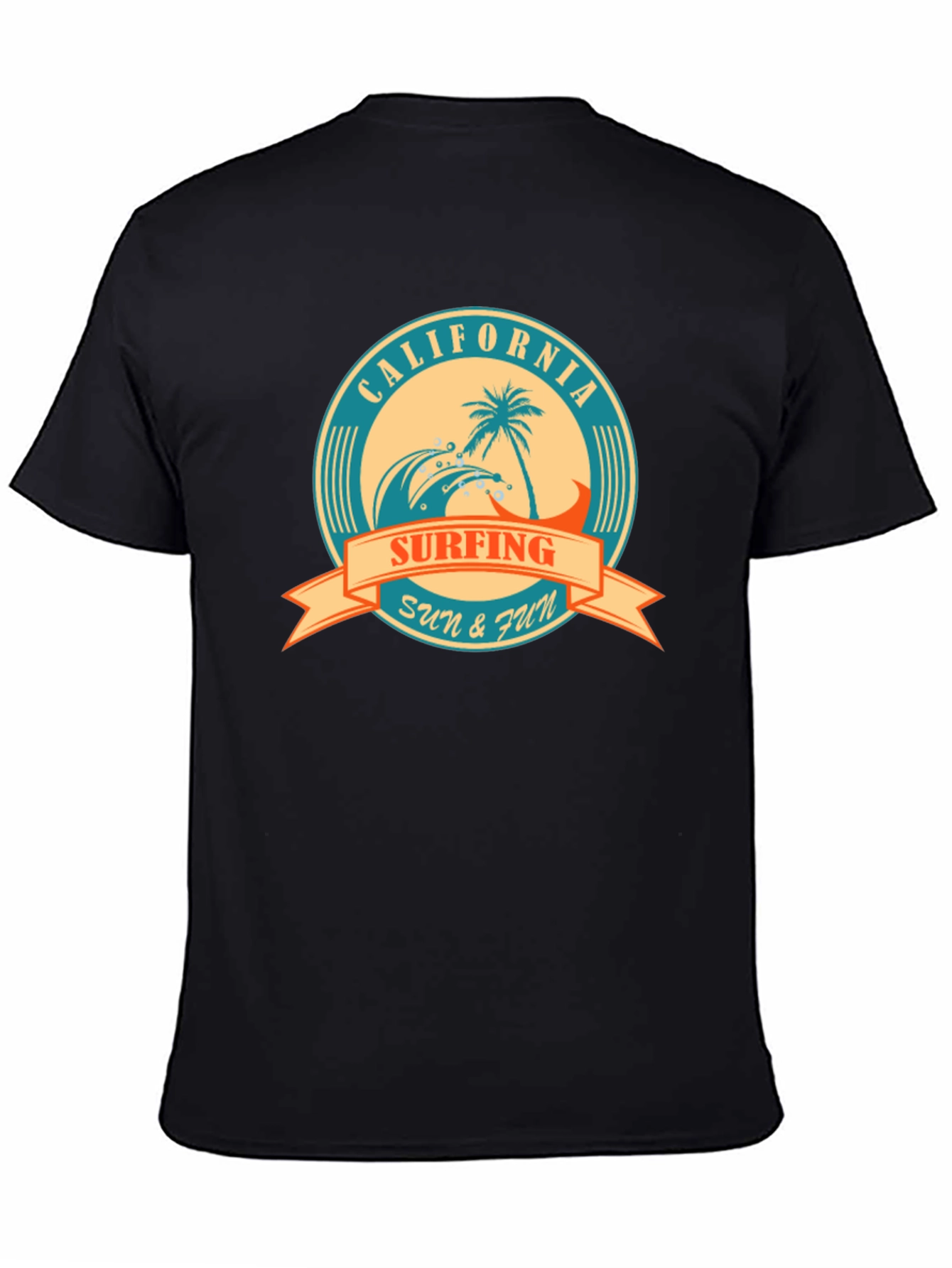 California Surfing Graphic T-Shirt - Sun & Fun