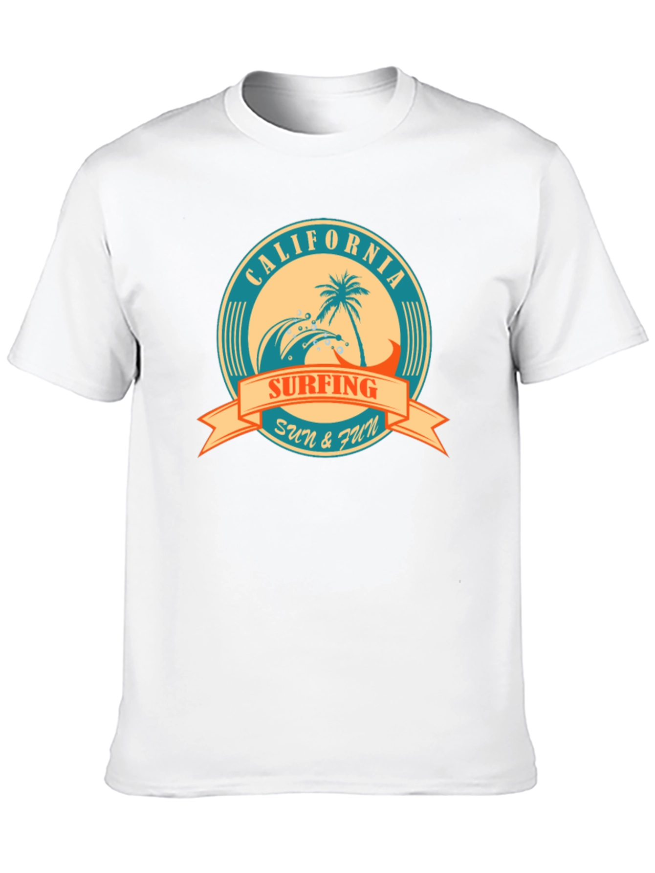 California Surfing Graphic T-Shirt - Sun & Fun
