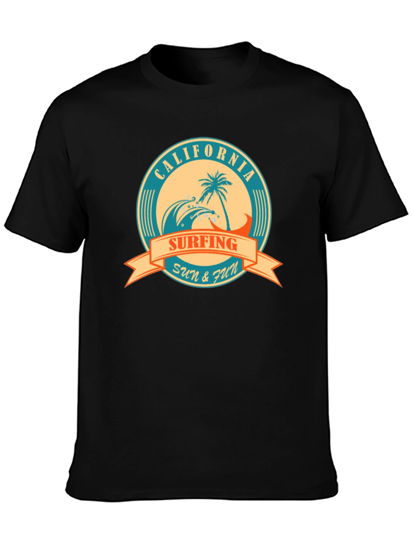 California Surfing Graphic T-Shirt - Sun & Fun