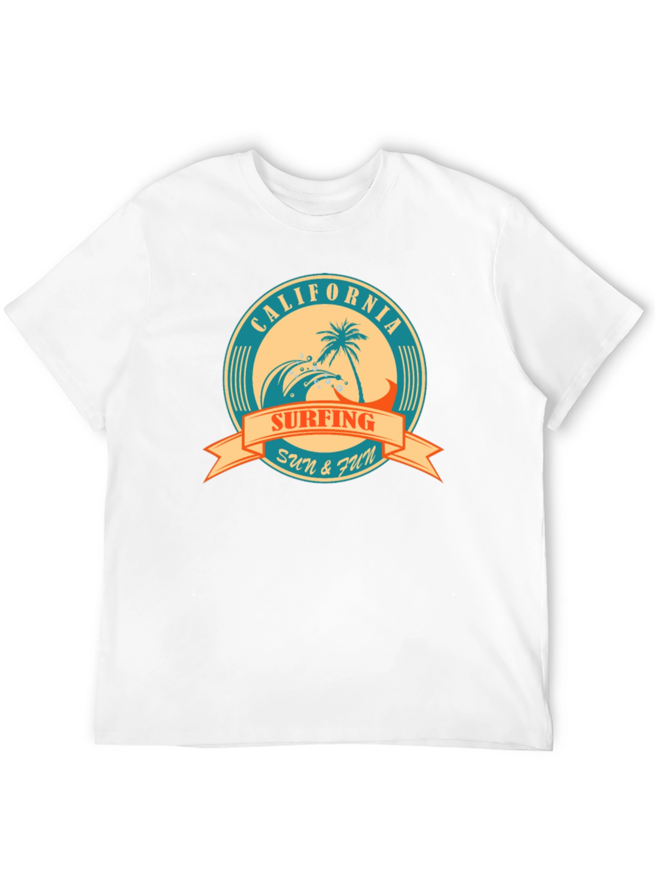 California Surfing Graphic T-Shirt - Sun & Fun