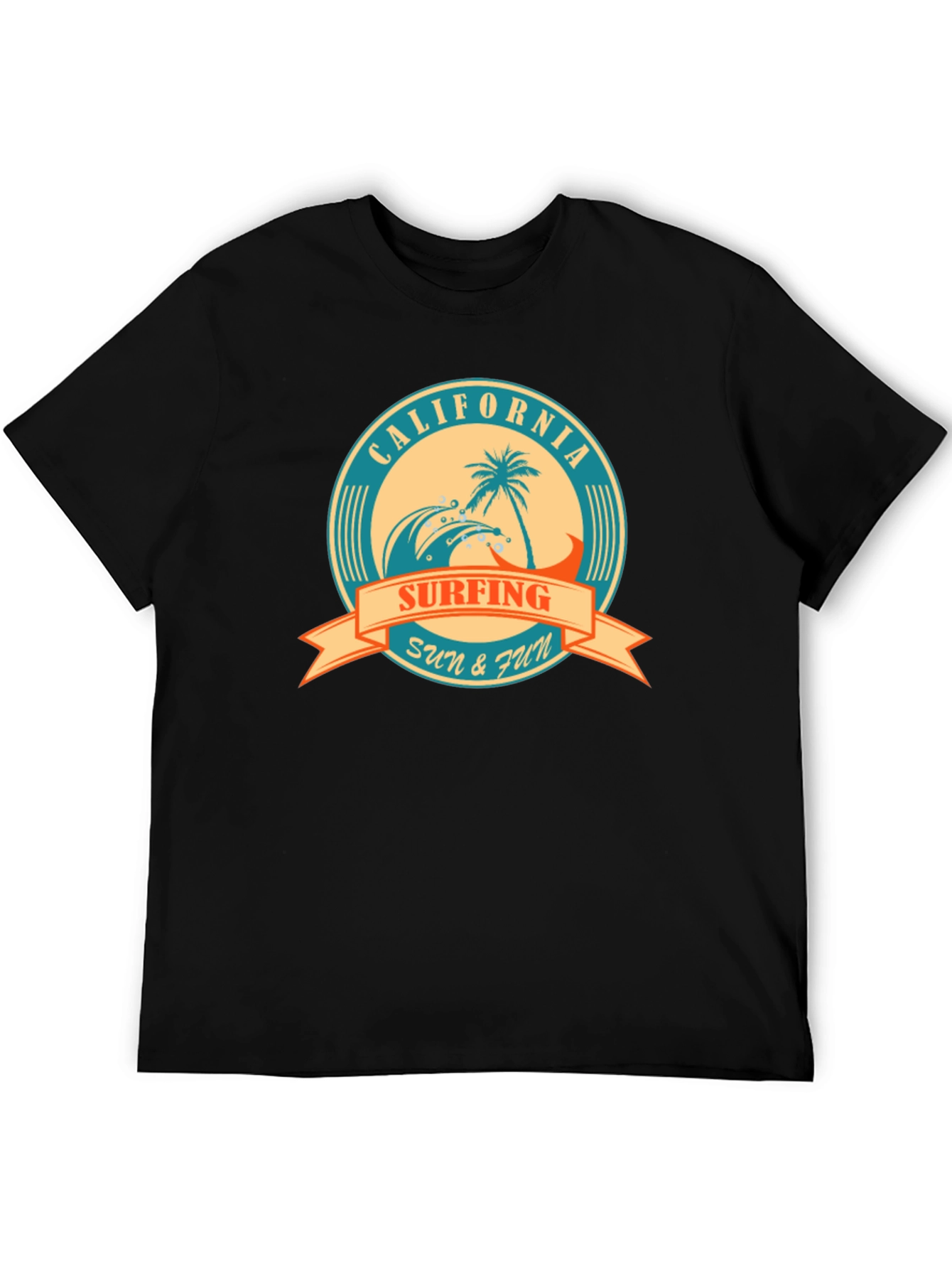 California Surfing Graphic T-Shirt - Sun & Fun