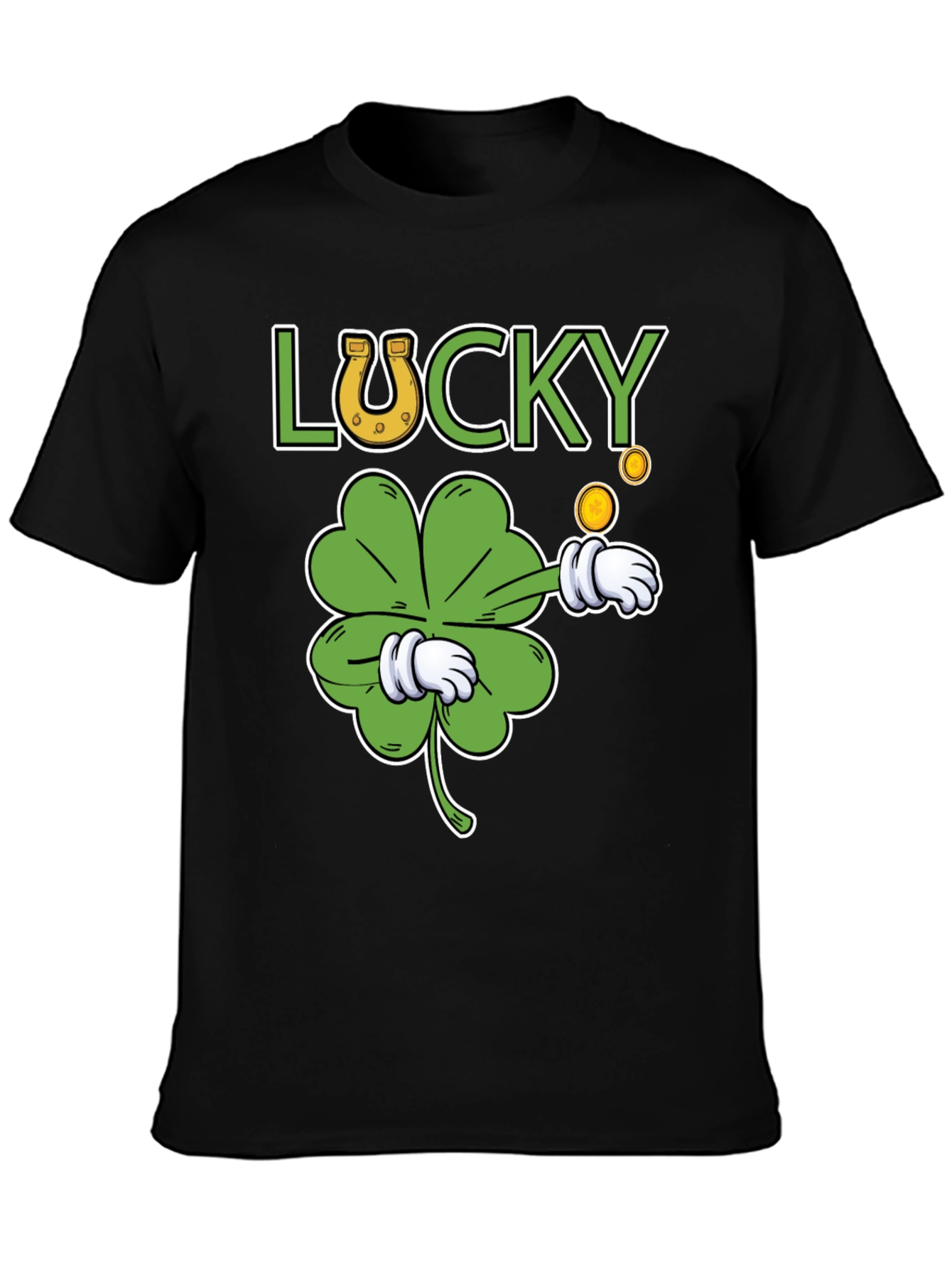 Lucky Clover Graphic T-Shirt - St. Patricks Day Tee
