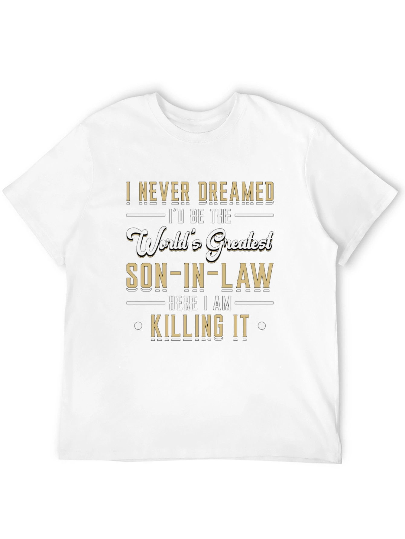 Worlds Greatest Son-in-Law Novelty Graphic T-Shirt