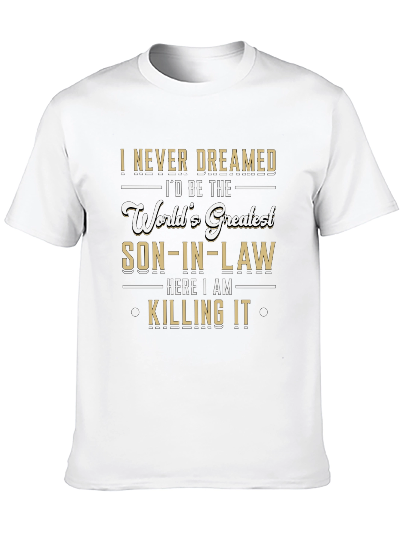 Worlds Greatest Son-in-Law Novelty Graphic T-Shirt