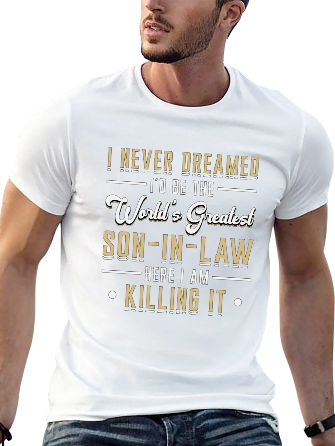Worlds Greatest Son-in-Law Novelty Graphic T-Shirt