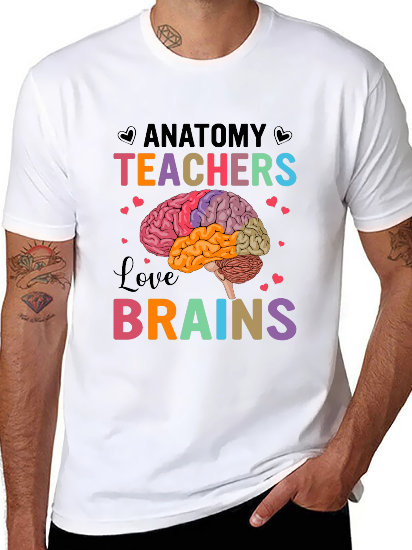 Anatomy Teachers Love Brains T-Shirt