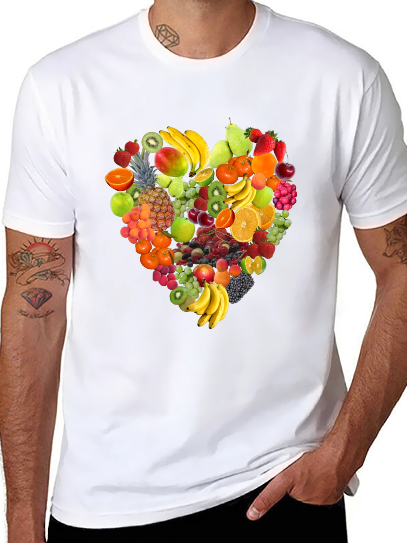 Fruit Heart T-Shirt - Stylish & Healthy