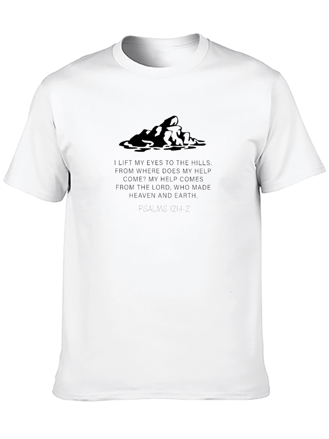 Mountains & Psalm T-Shirt - Christian Apparel