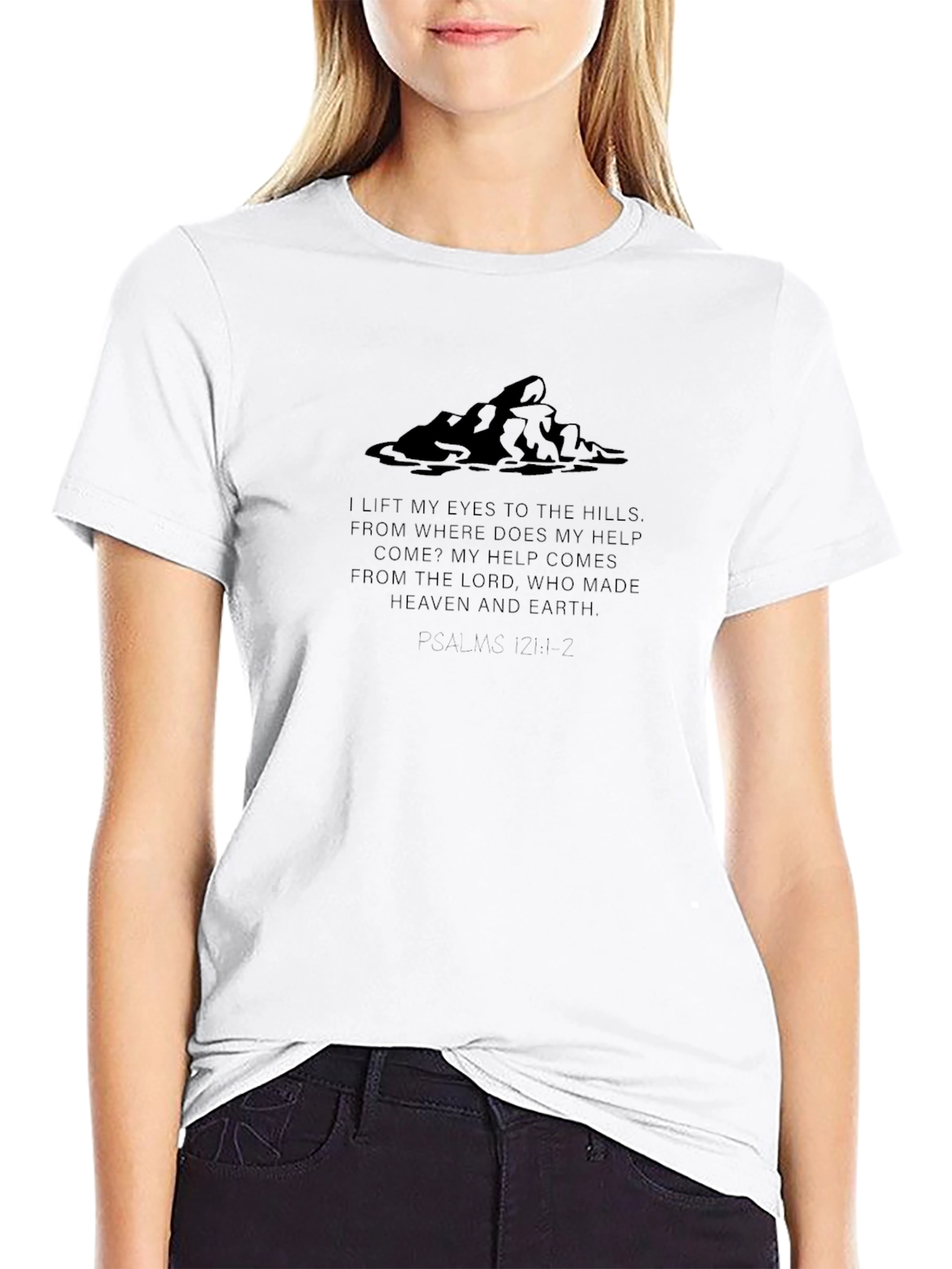 Mountains & Psalm T-Shirt - Christian Apparel