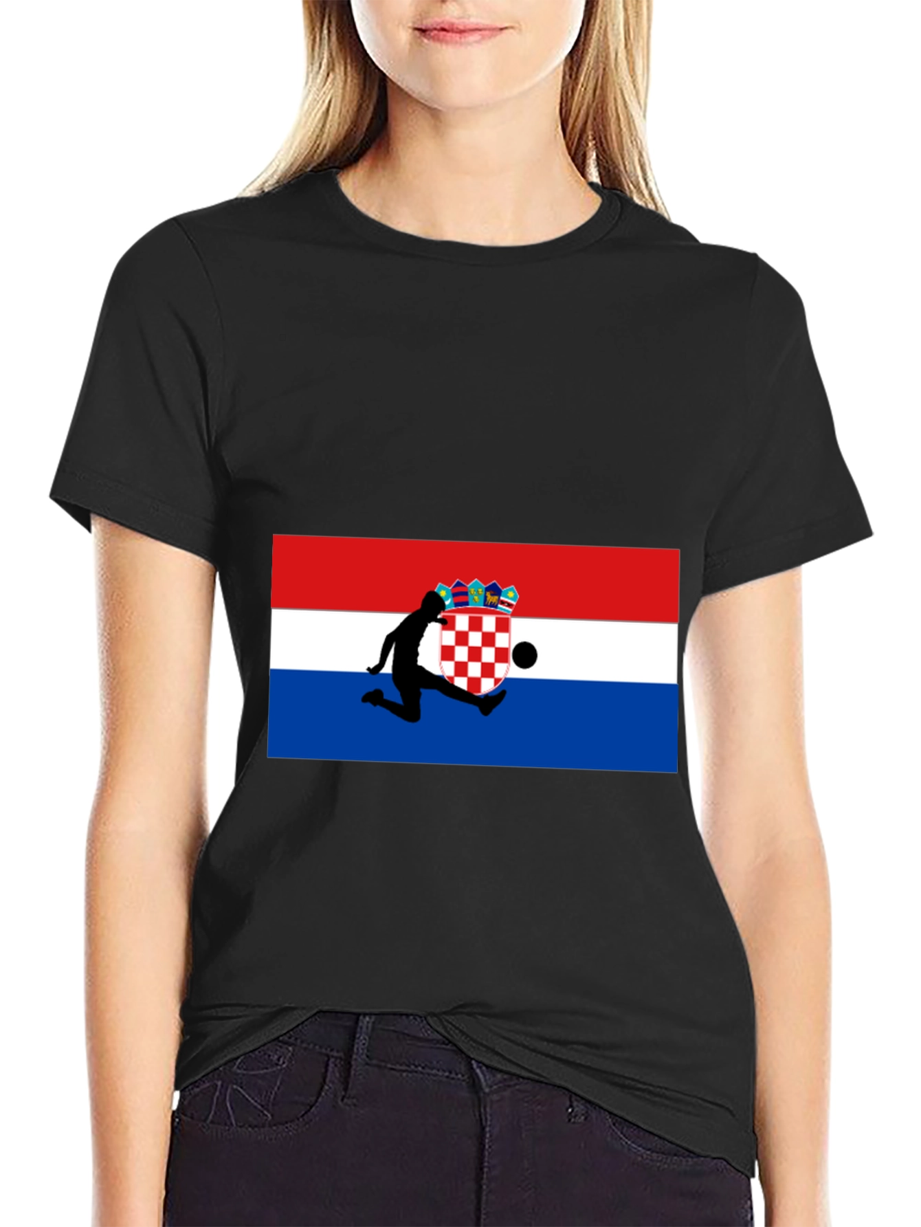 Croatia Flag Soccer T-Shirt
