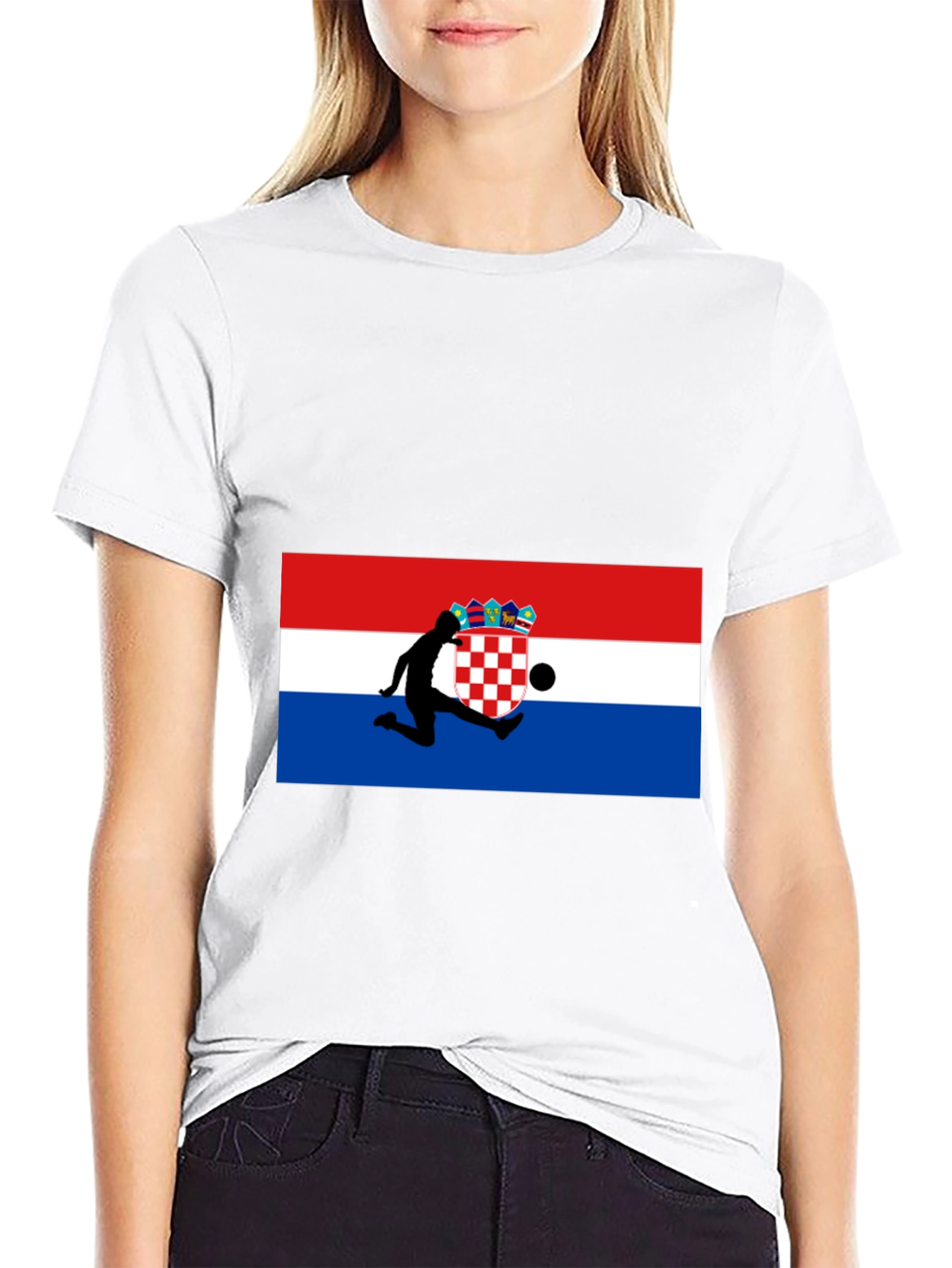 Croatia Flag Soccer T-Shirt