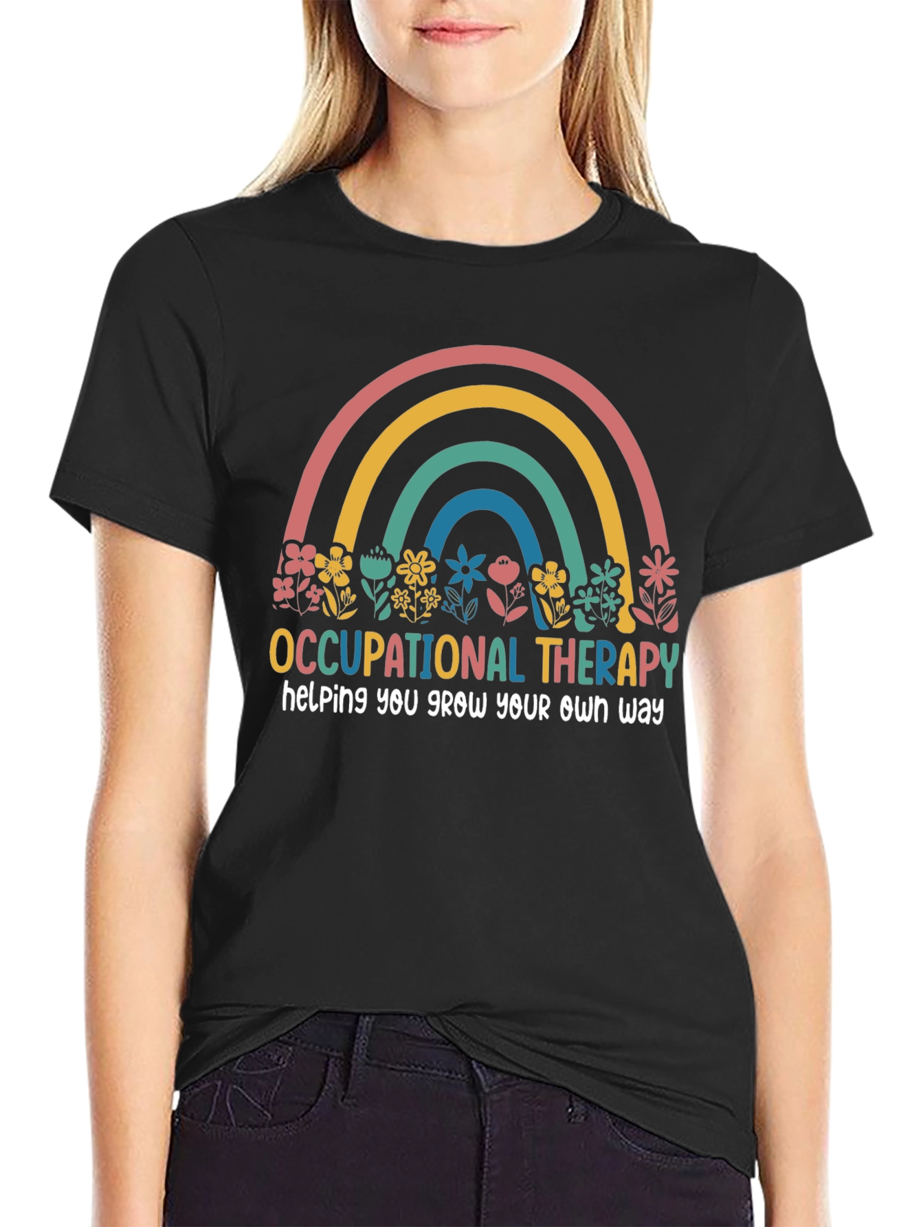 Occupational Therapy Rainbow Graphic T-Shirt