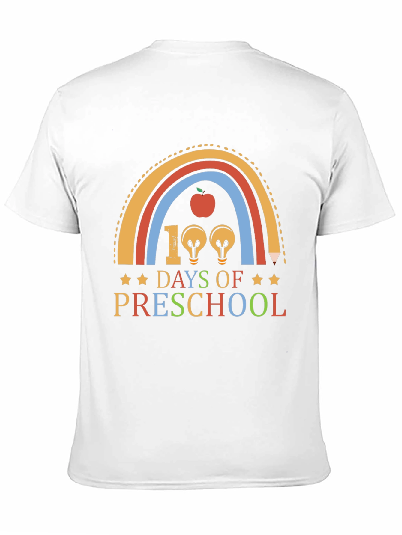 100 Days of Preschool Rainbow T-Shirt