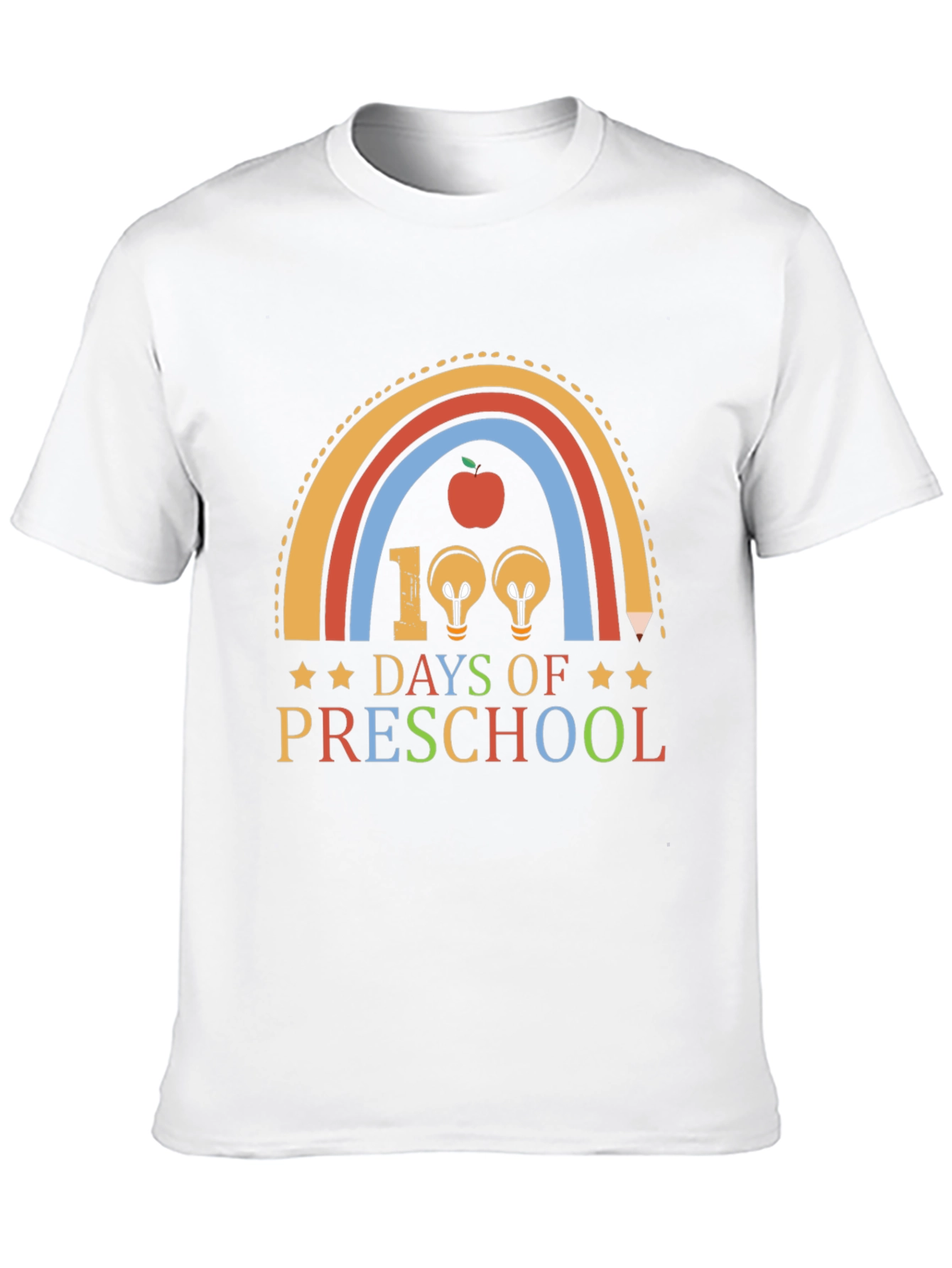 100 Days of Preschool Rainbow T-Shirt
