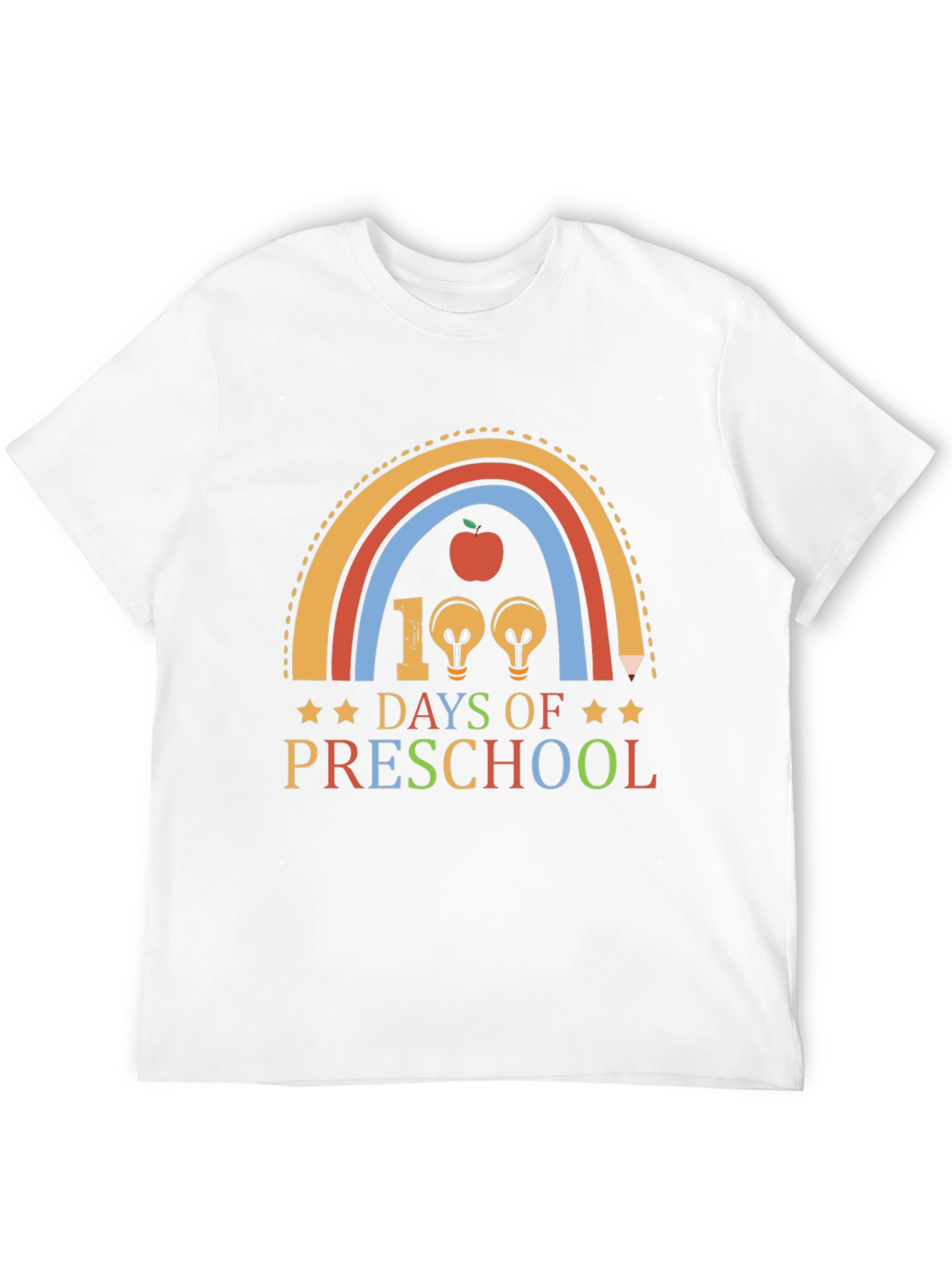 100 Days of Preschool Rainbow T-Shirt