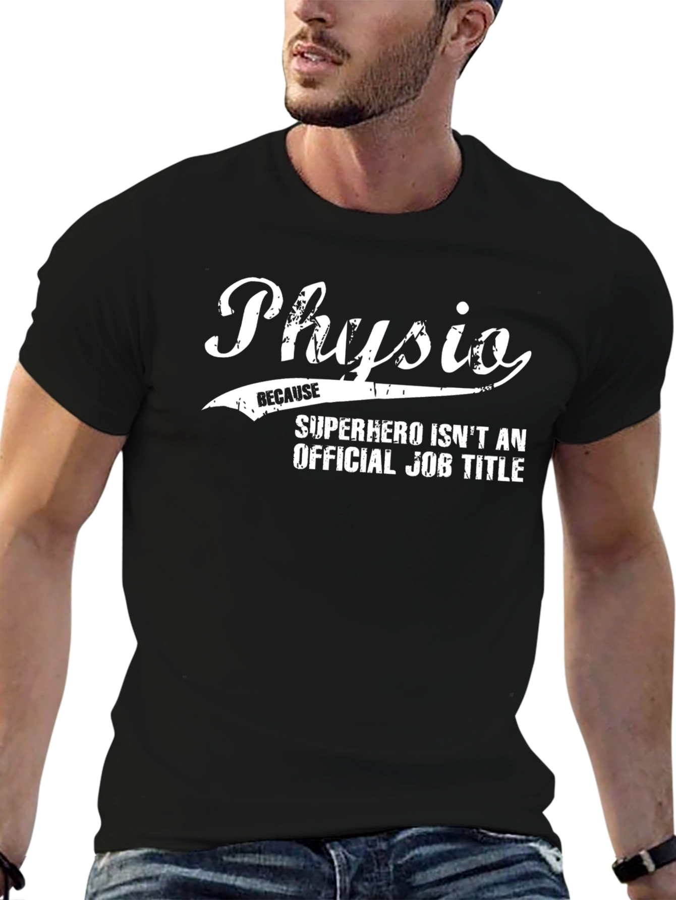 Physio Superhero T-Shirt - Black